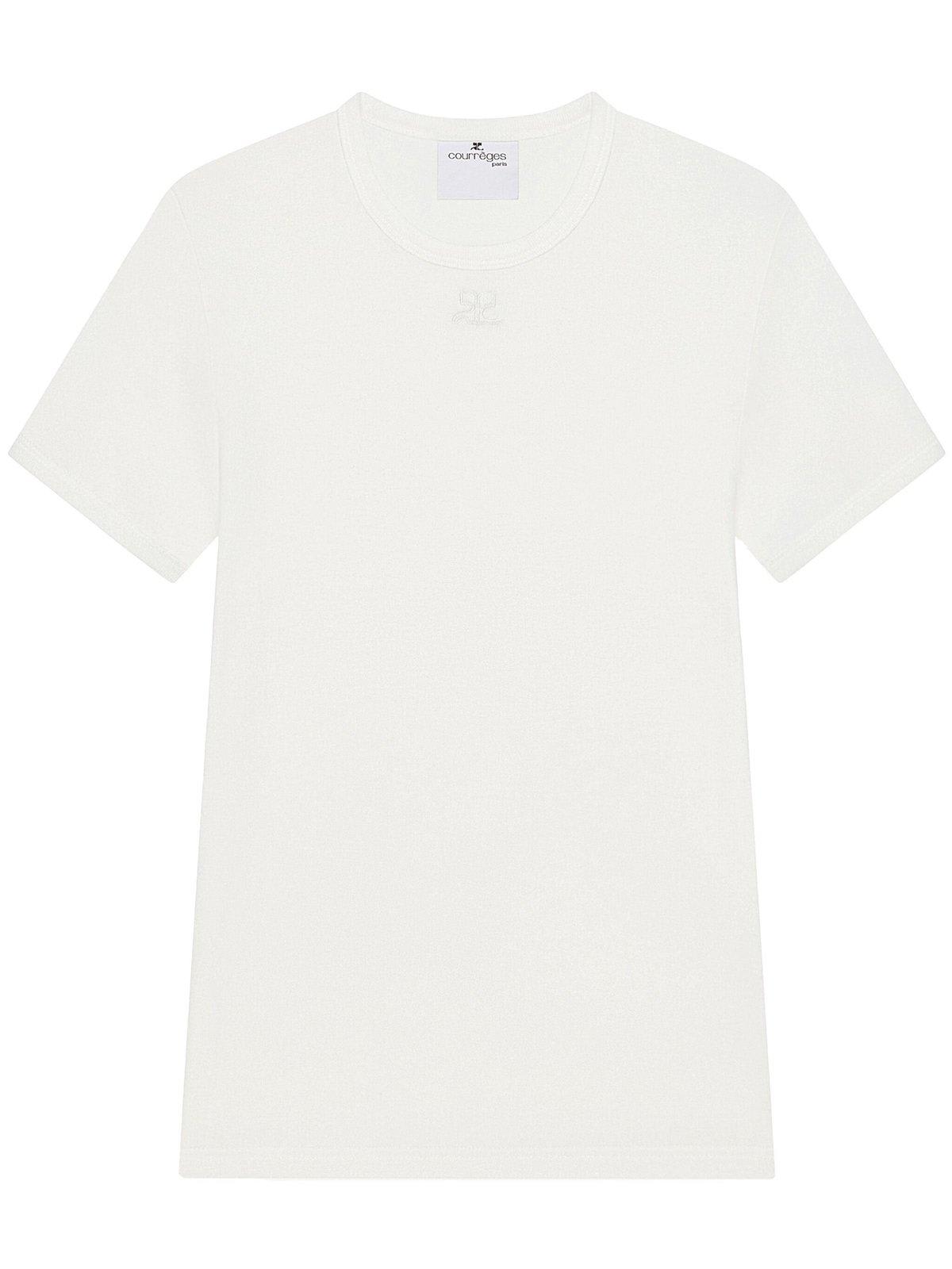 Courrèges Logo Crew Neck T-shirt