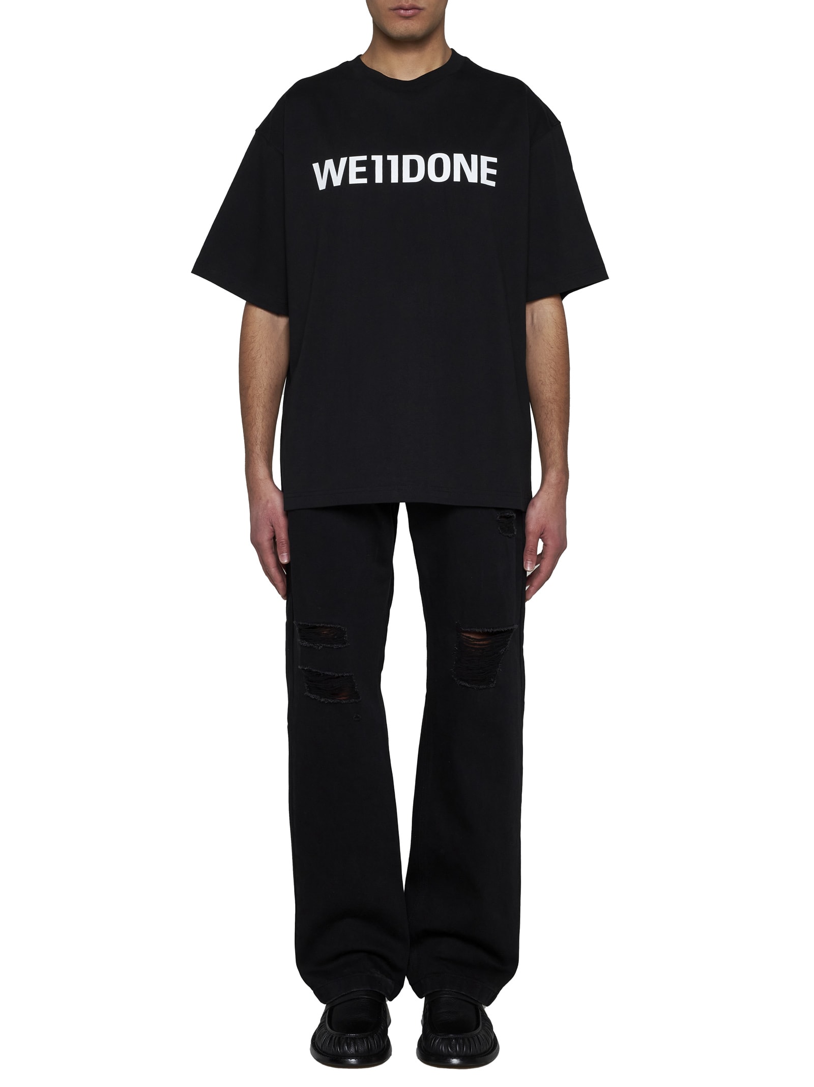 Shop We11 Done T-shirt In Black