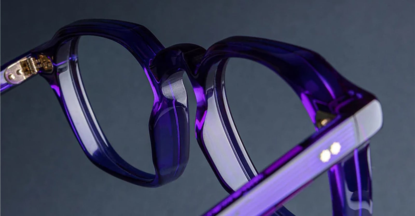 Cutler And Gross Gr03 - Ink Color Studio Rx Glasses In Purple