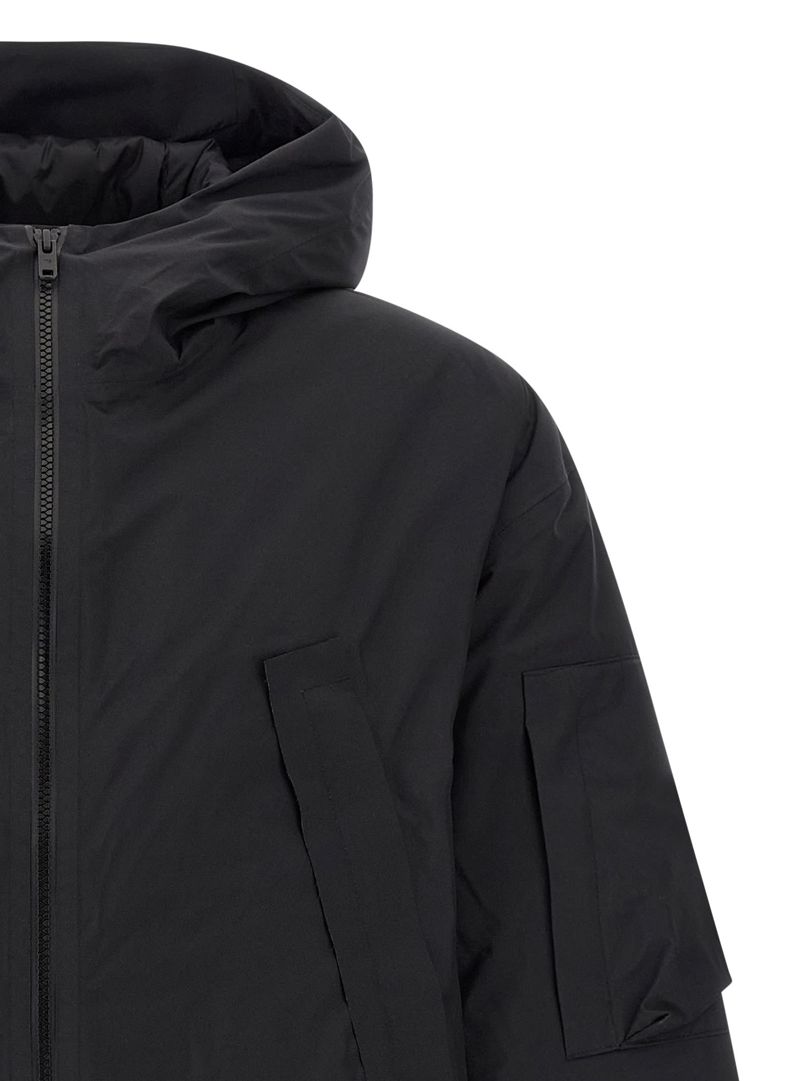 Y-3 M Gtx Puffer Jackets Black In Black