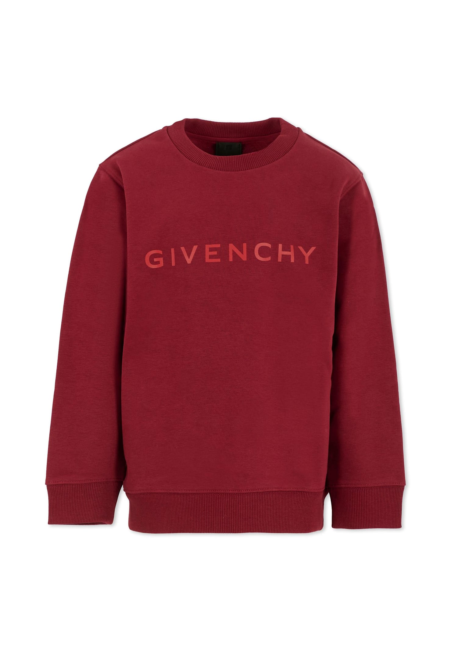 Givenchy Burgundy Sweatshirt For Kids With Logo In Red