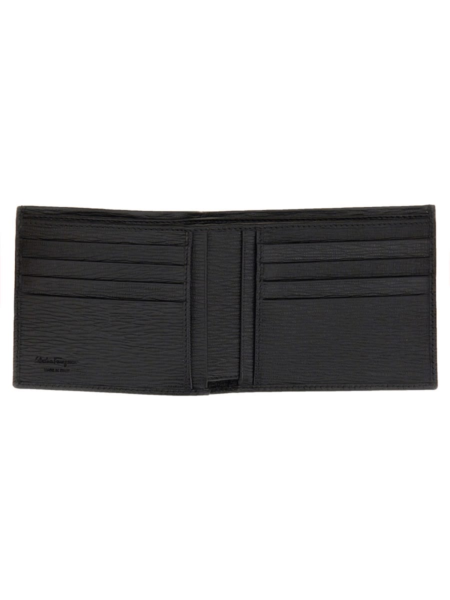 Shop Ferragamo Gancini Wallet In Black