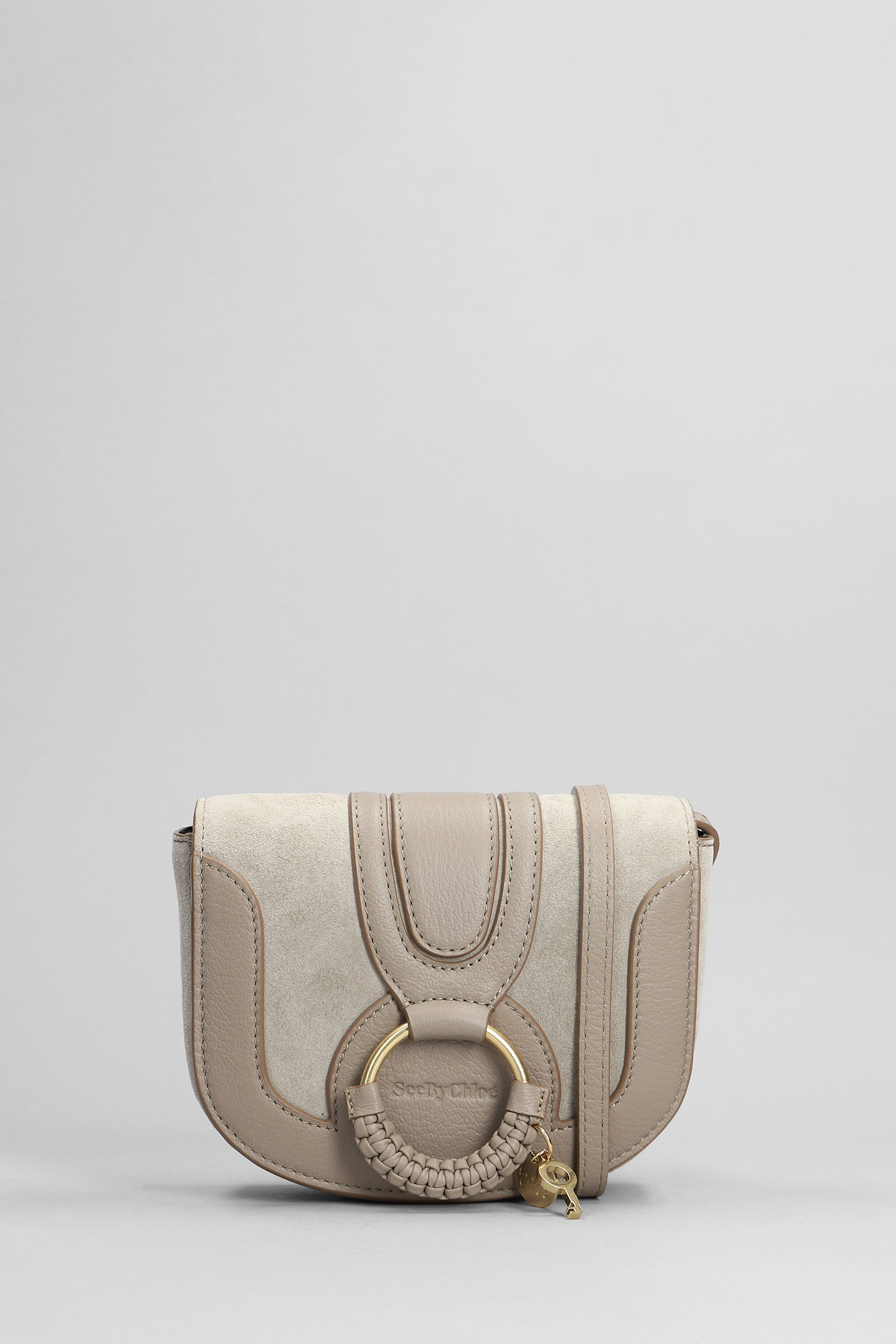 See by Chloé Hana Mini Shoulder Bag In Taupe Leather