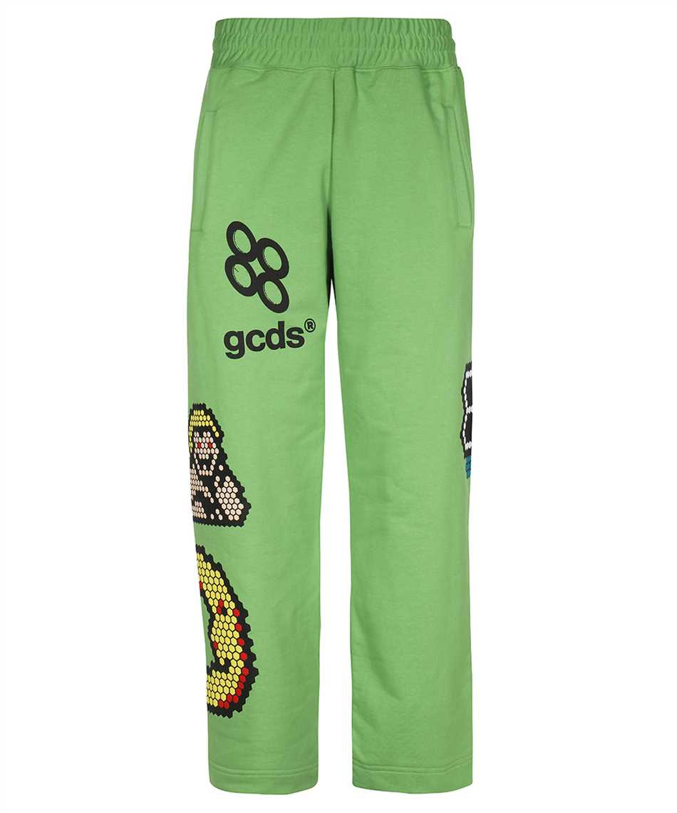 Shop Gcds Logo Print Sweatpants In Green