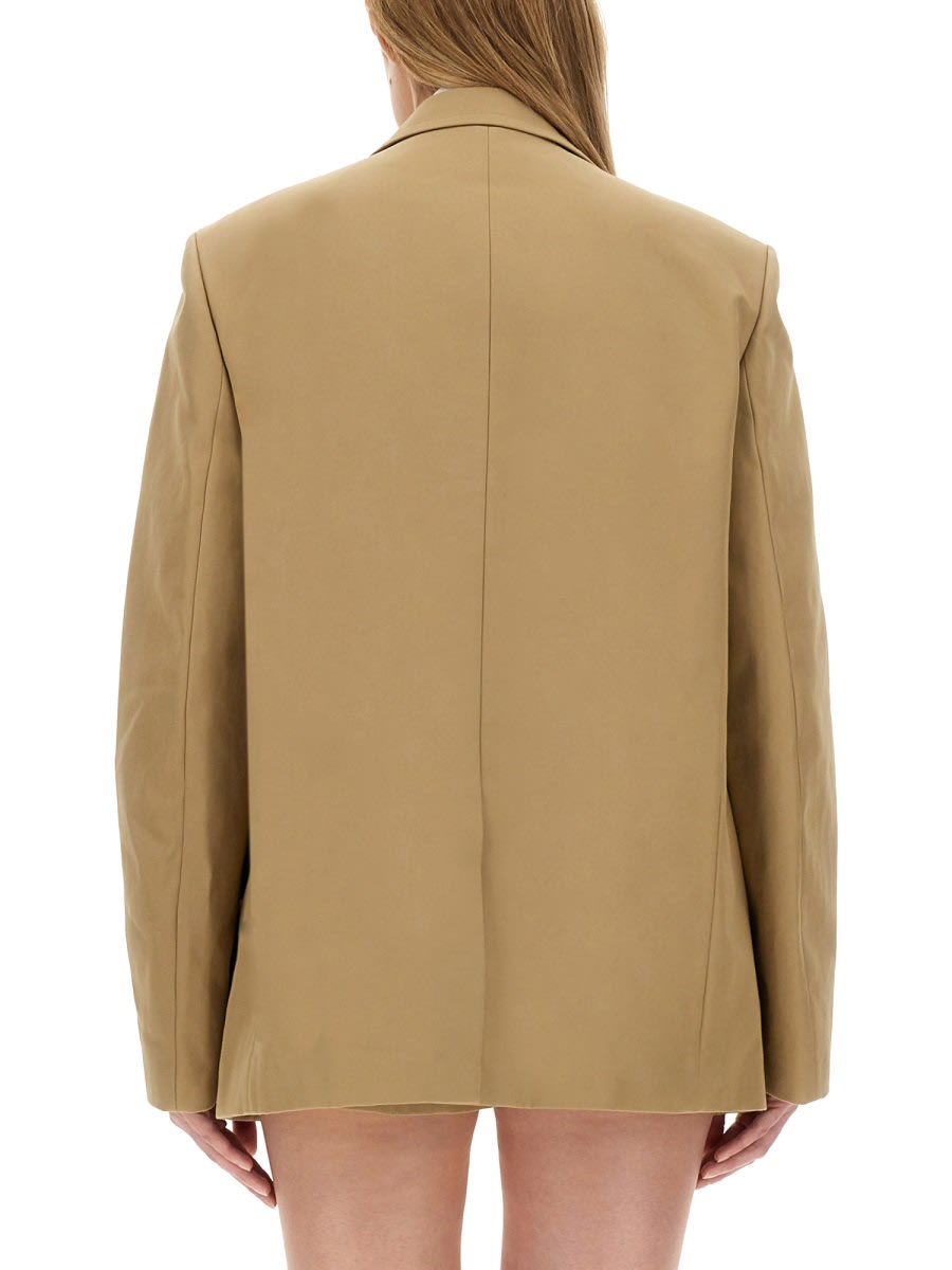 Shop Alexander Wang Oversize Jacket In Beige