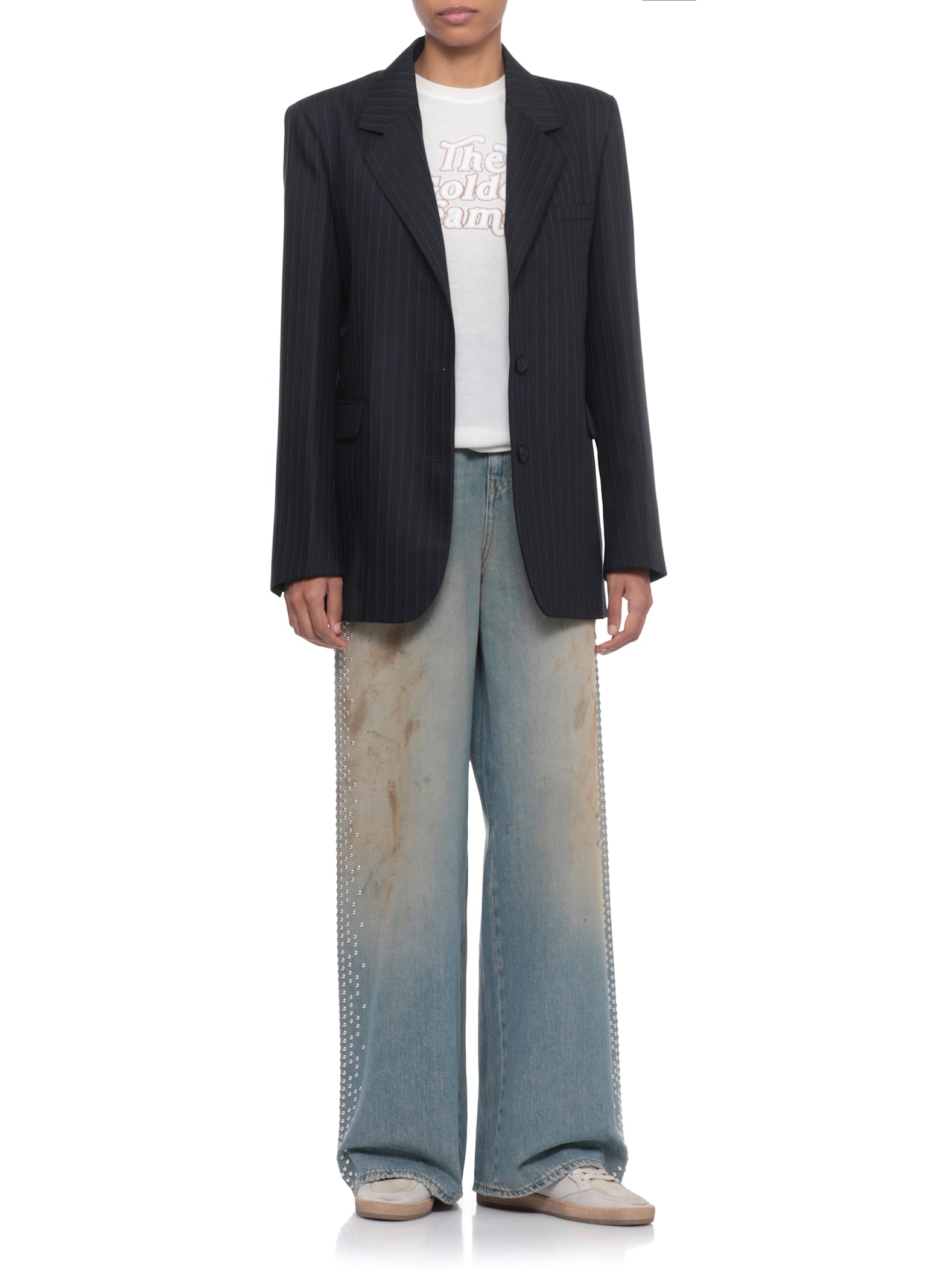 Golden Goose Wool Blazer In Black
