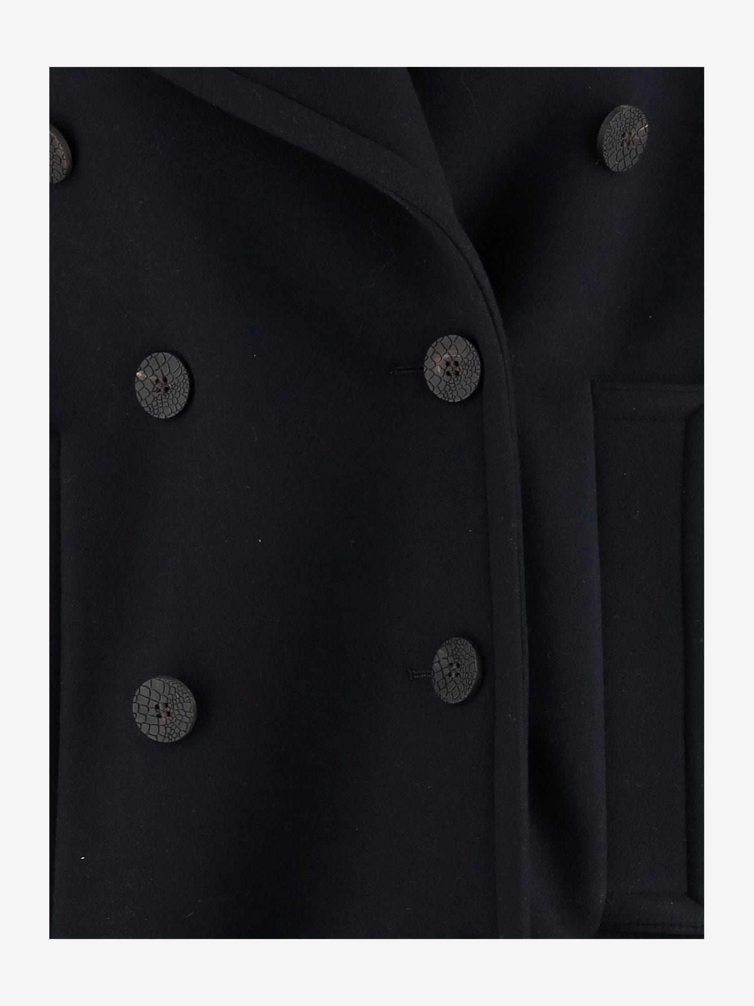Jacquemus Double-breasted Jacket In Virgin Wool In Blue