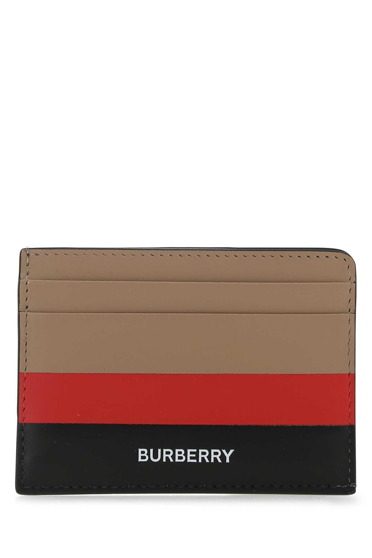 Burberry Logo Embossed Color-block Cardholder