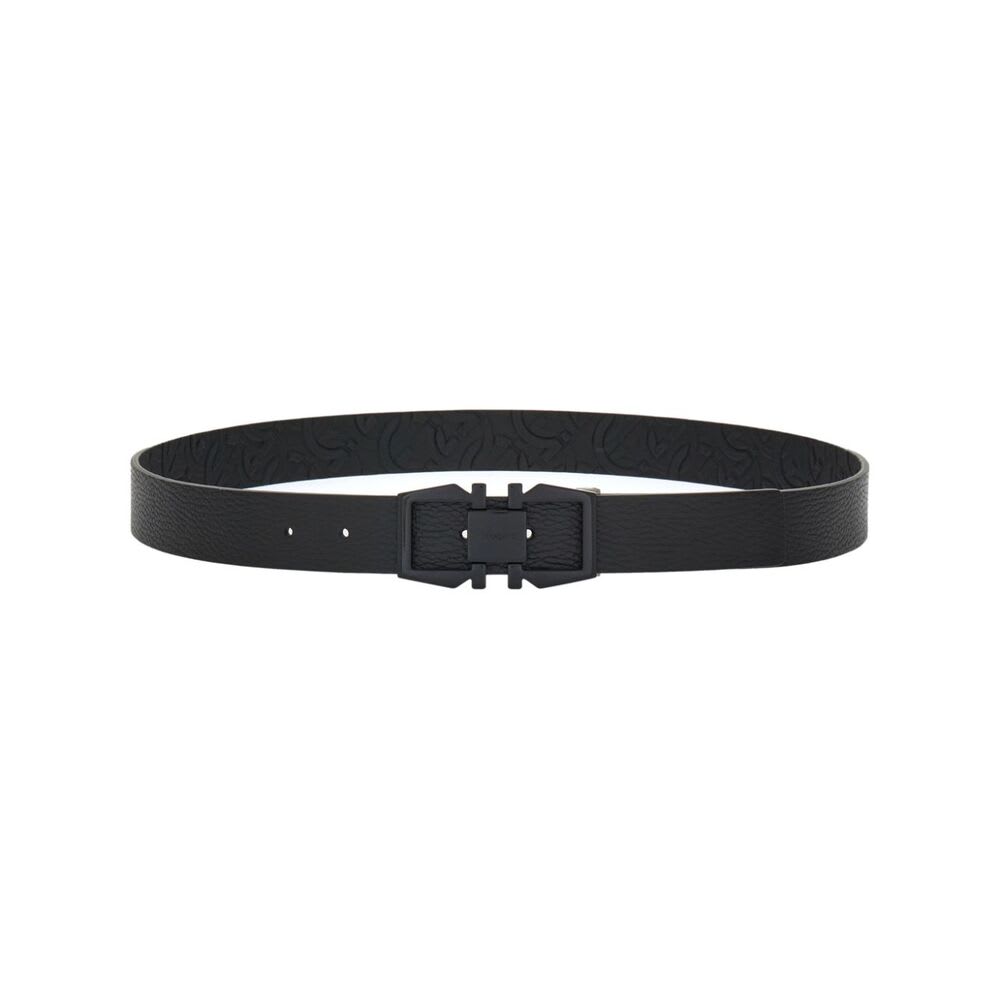 Shop Ferragamo Belt In Black