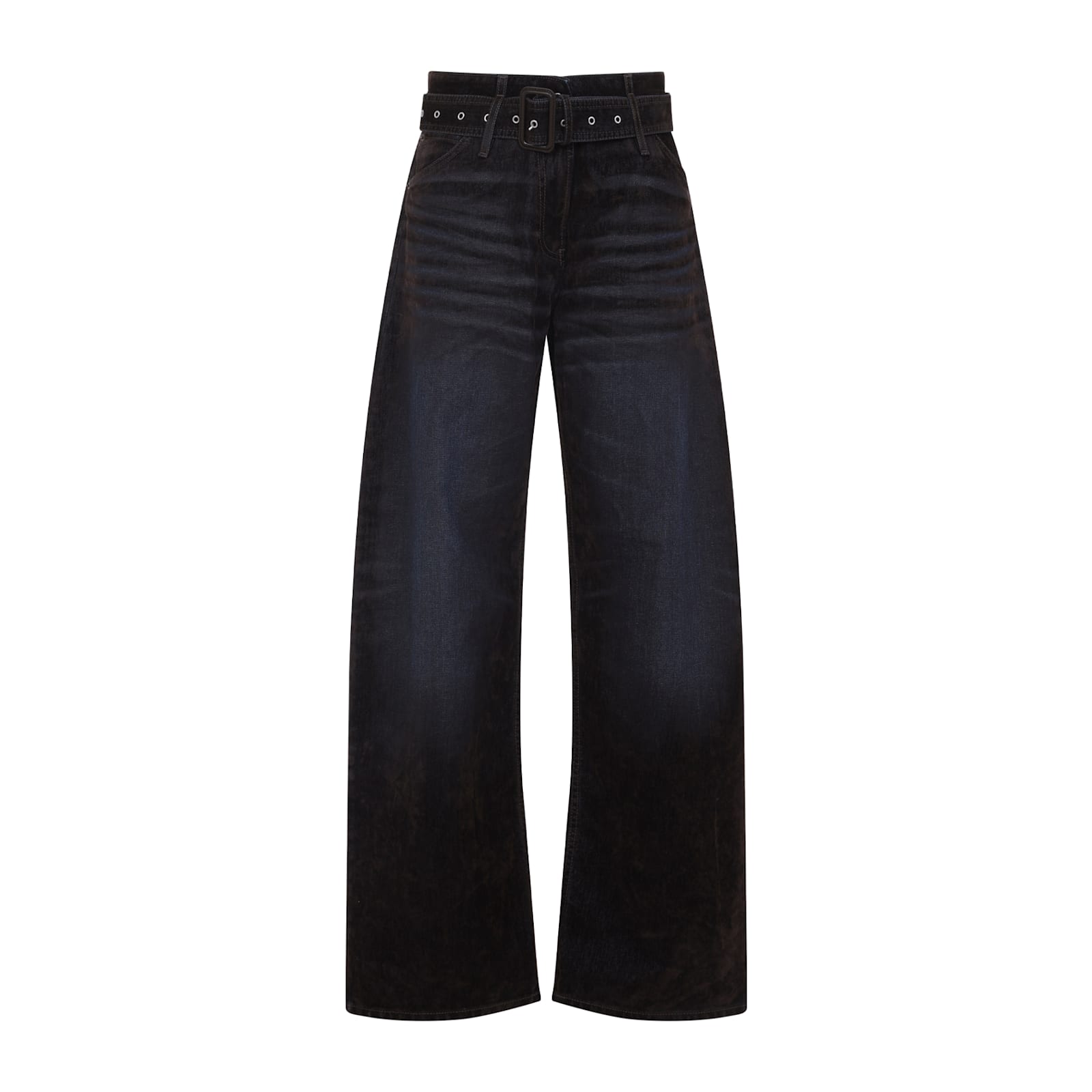 Acne Studios Trousers With Wide Leg And Belt Loops In Blue
