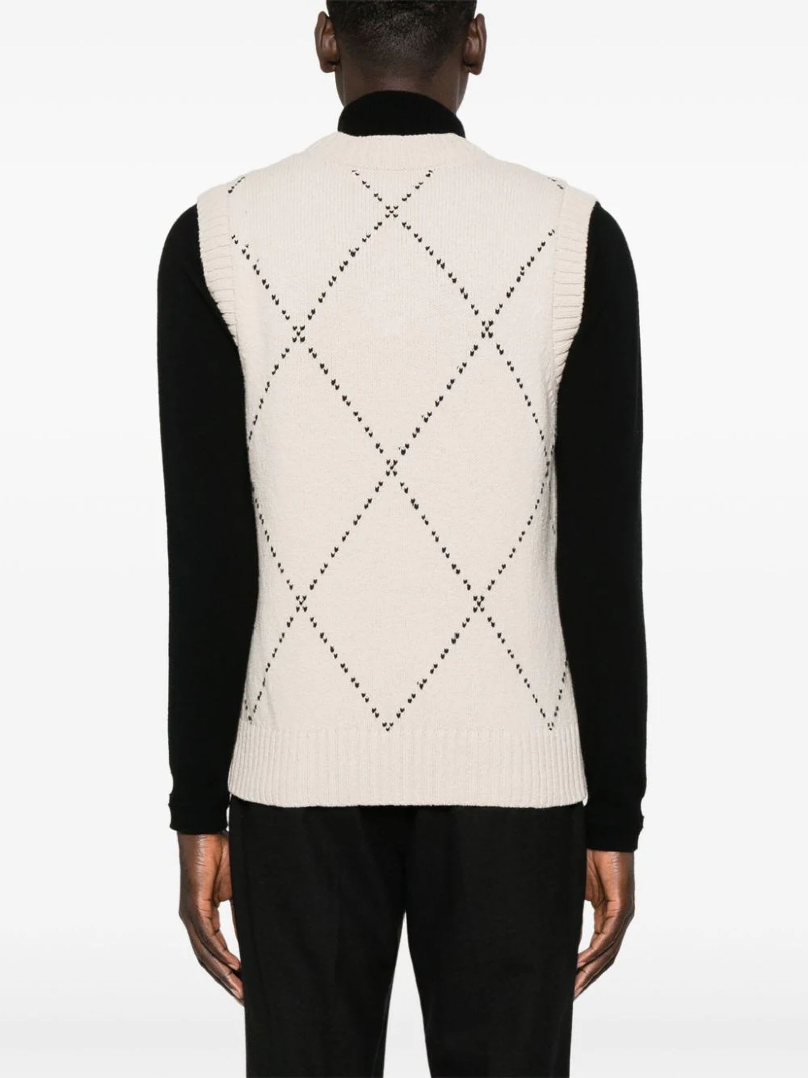 Shop Eleventy Beige Wool Sweater