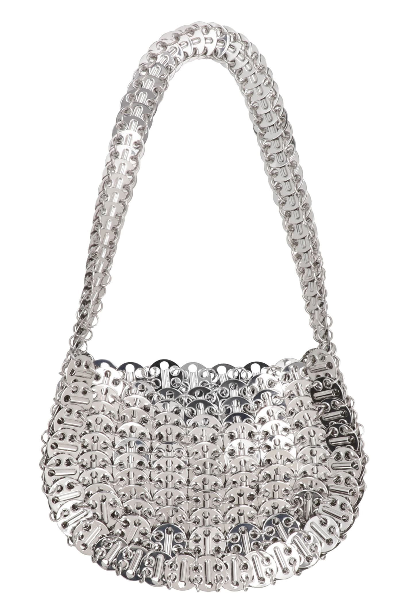 Rabanne Silver 1969 Moon Bag In Silver