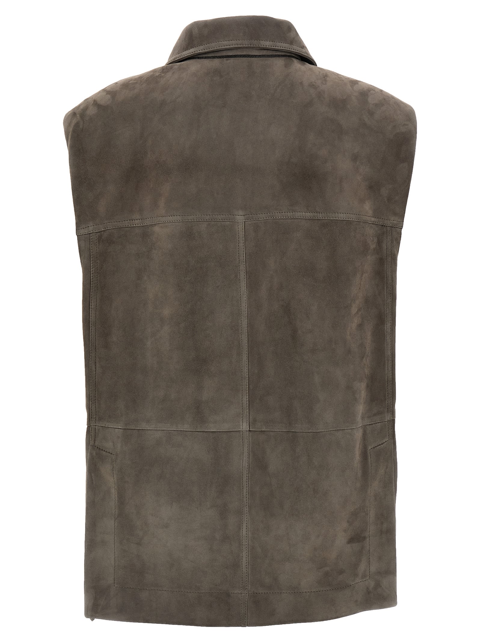 BRUNELLO CUCINELLI COUTURE SUEDE VEST