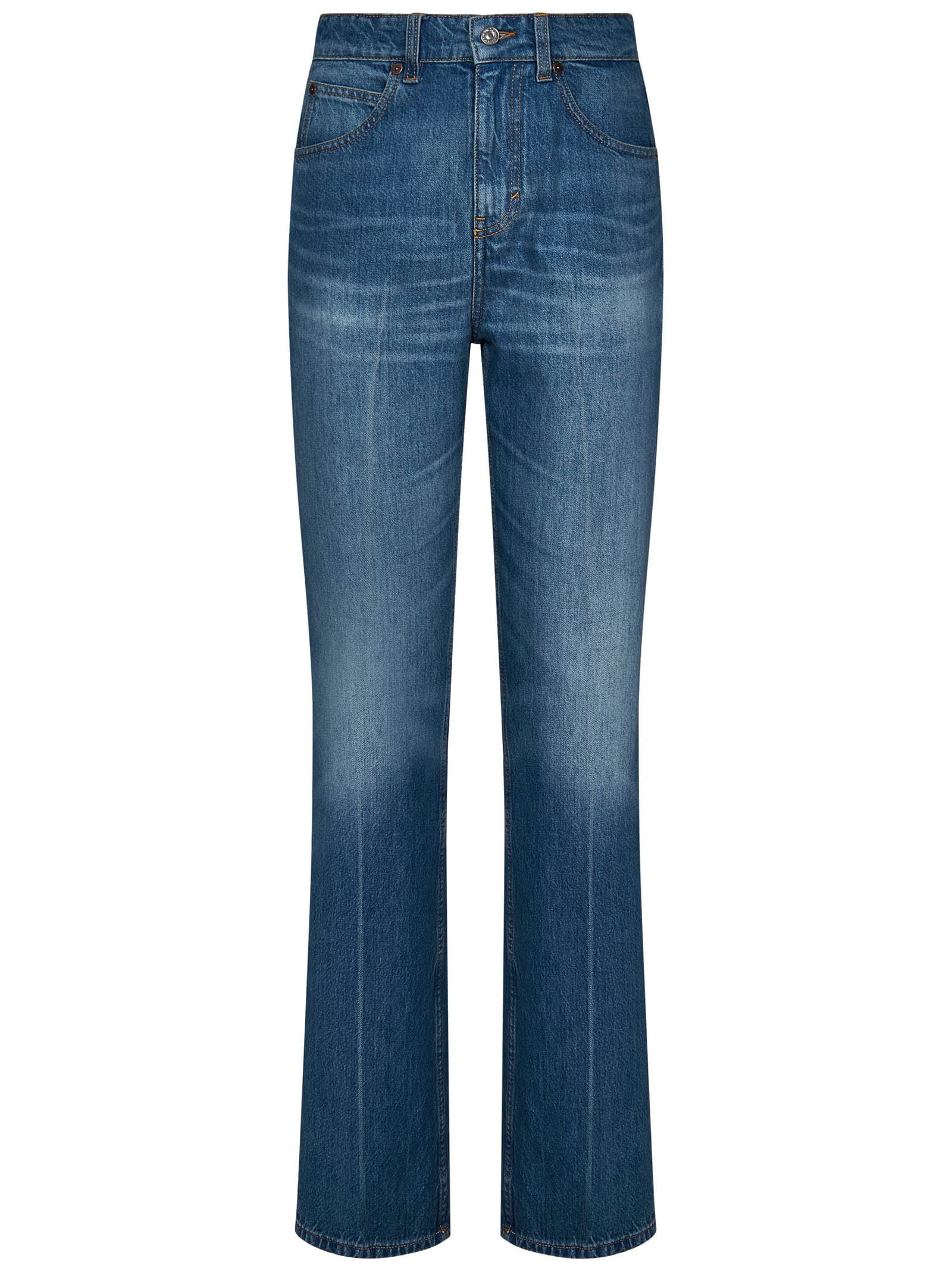 Shop Victoria Beckham Julia Jeans In Blue