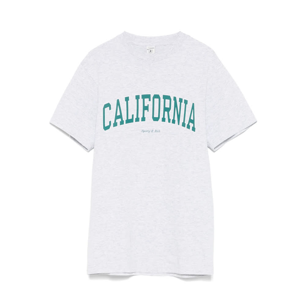 Sporty & Rich T-shirt In Gray