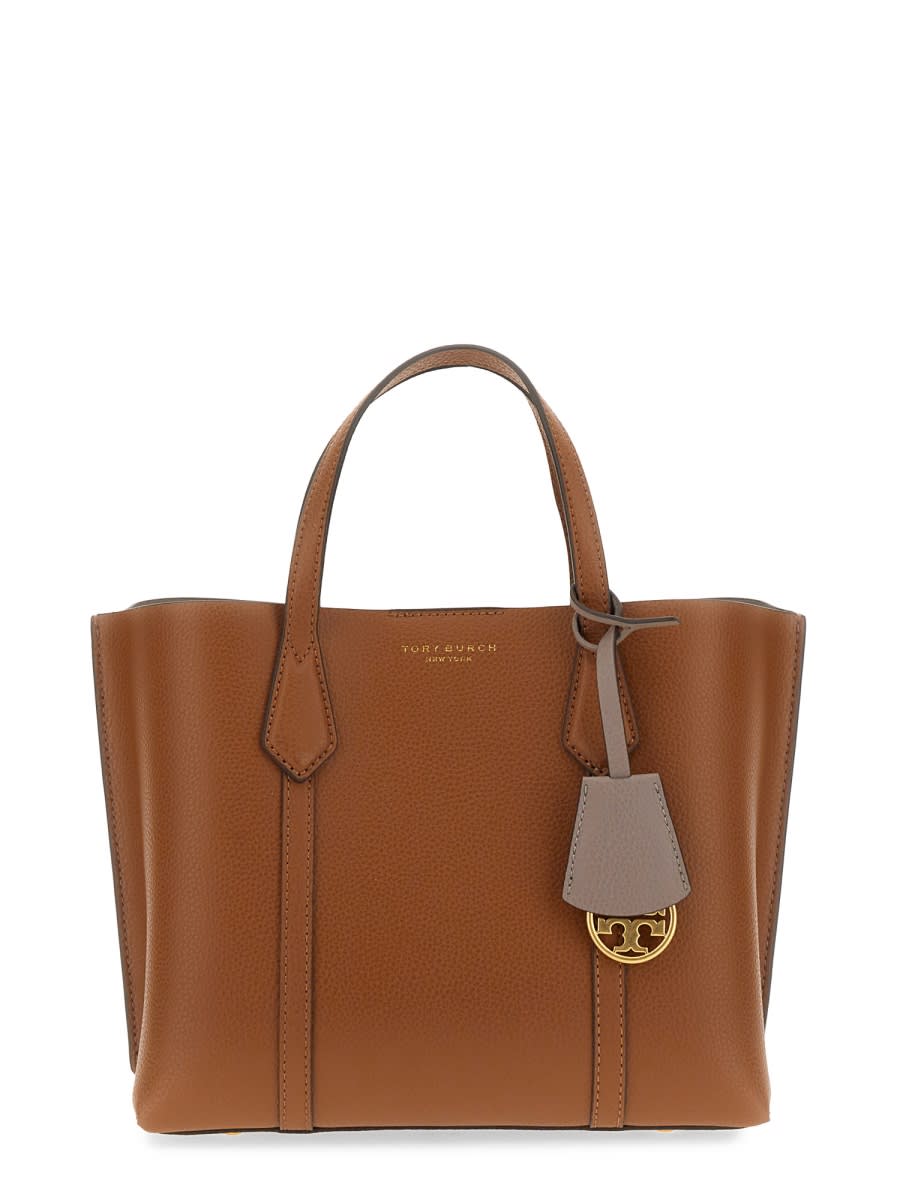 Shop Tory Burch Small Perry Tote Bag In Brown