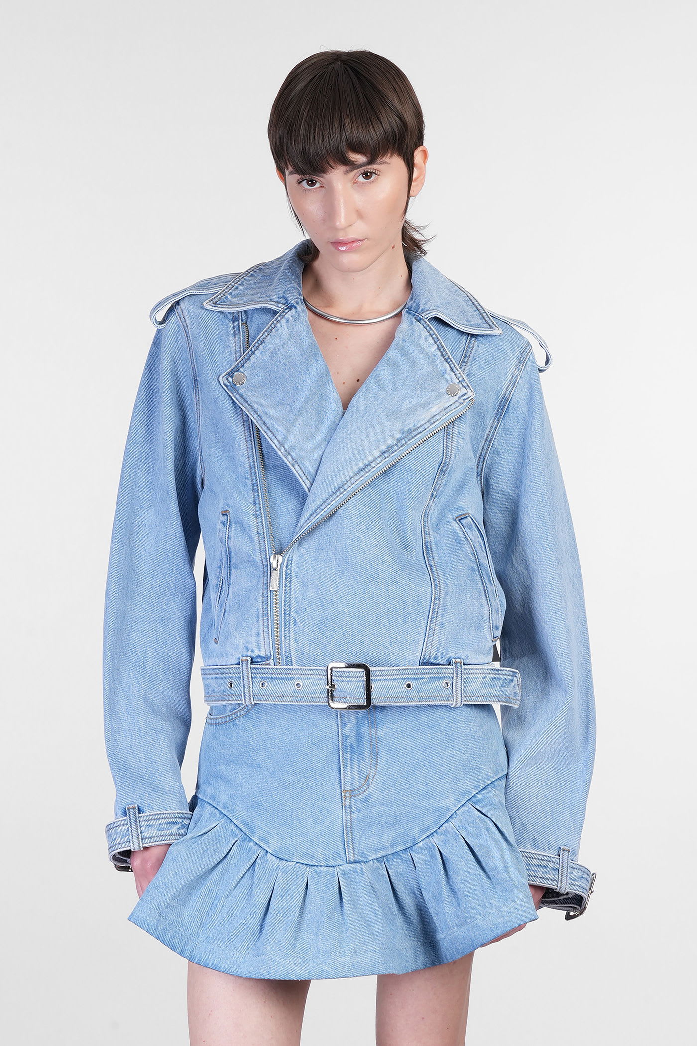 Retroféte Shay Denim Jackets In Blue Cotton