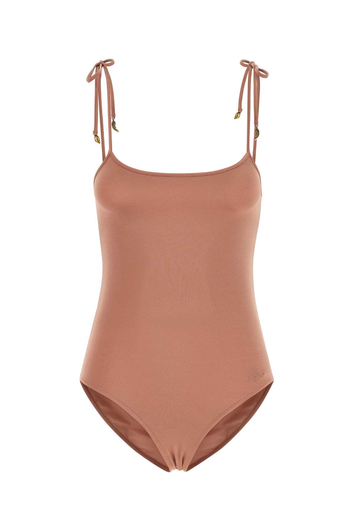 Chloé Stretch Nylon Swimsuit Featuring Adjustable Straps In Multi