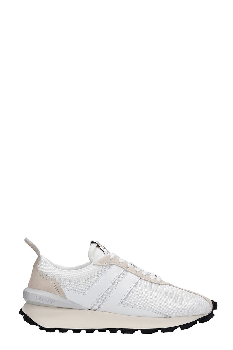 Lanvin Bumpr Sneakers In White Polyester