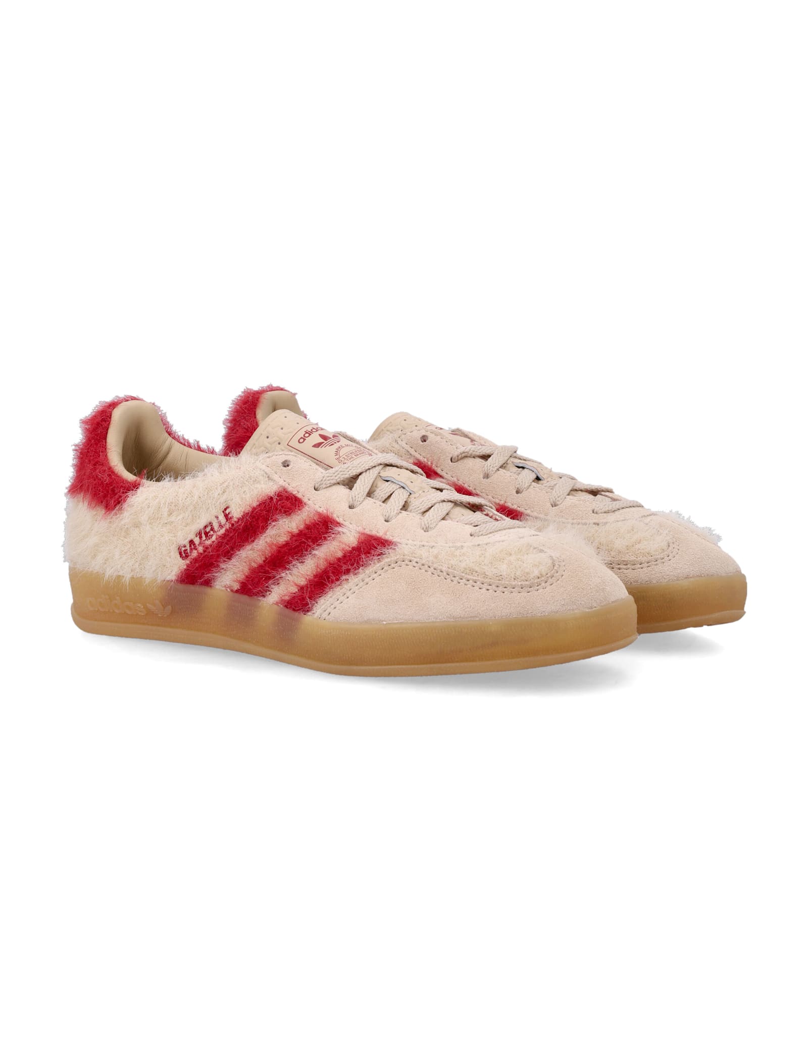 Adidas Originals Adidas Gazelle Bold Beige And Red Knit Sneakers In Multi