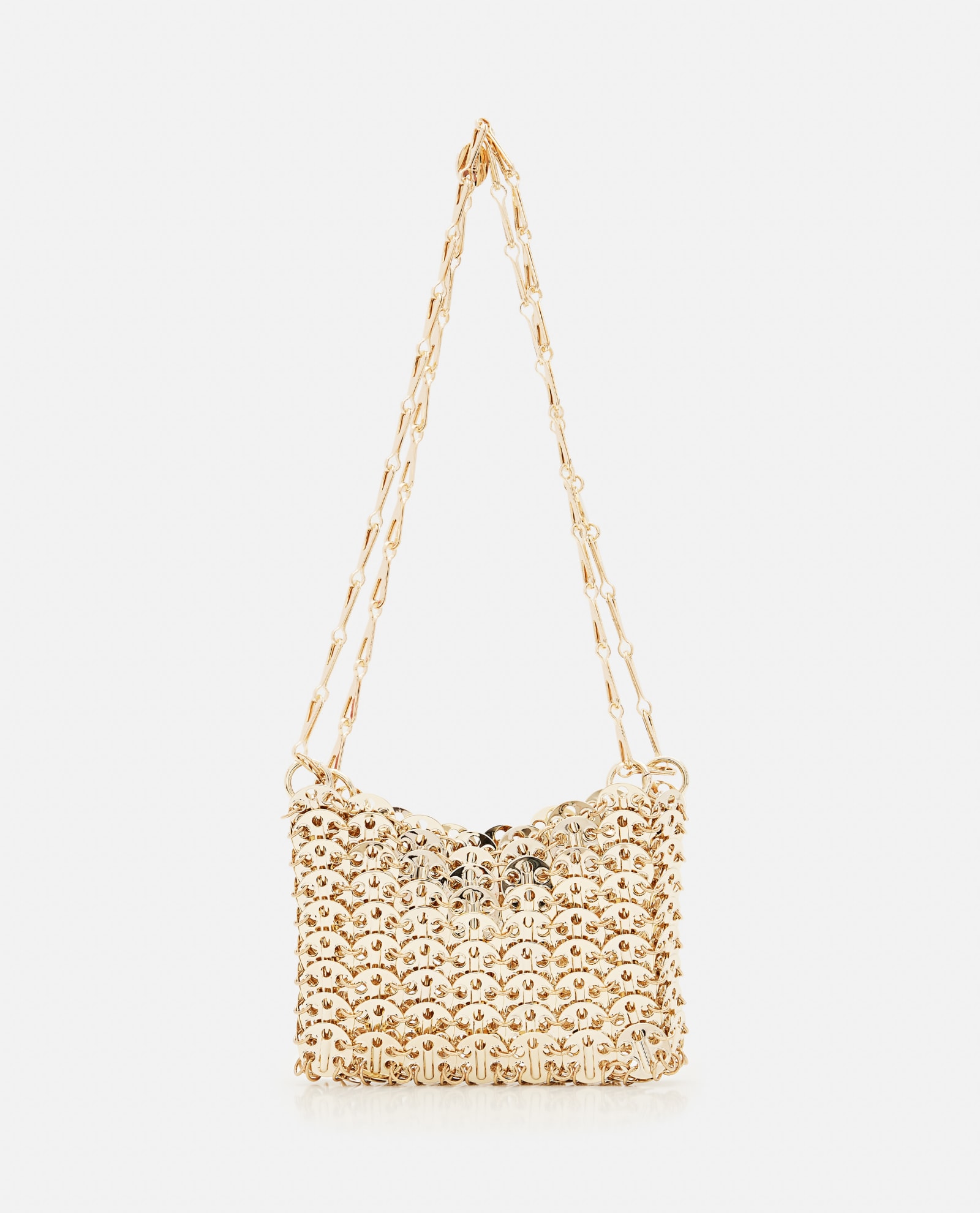 Shop Rabanne 1969 Nano Shoulder Bag In Golden