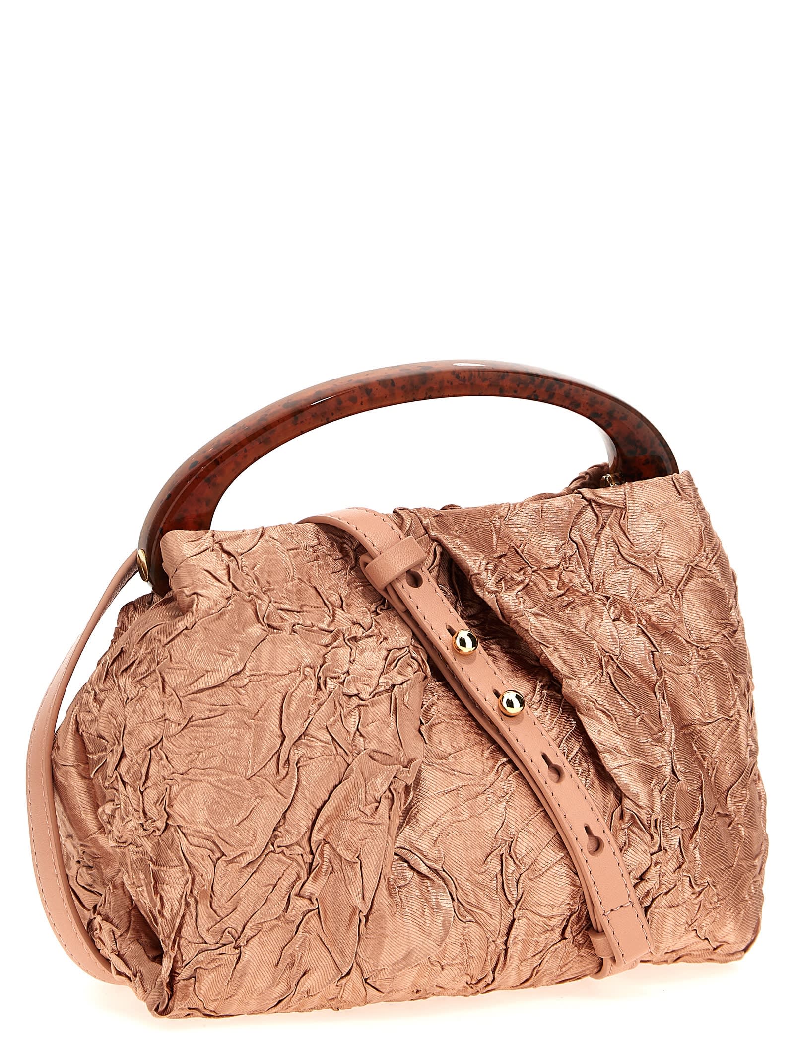 DRIES VAN NOTEN CRINKLED EFFECT HANDBAG