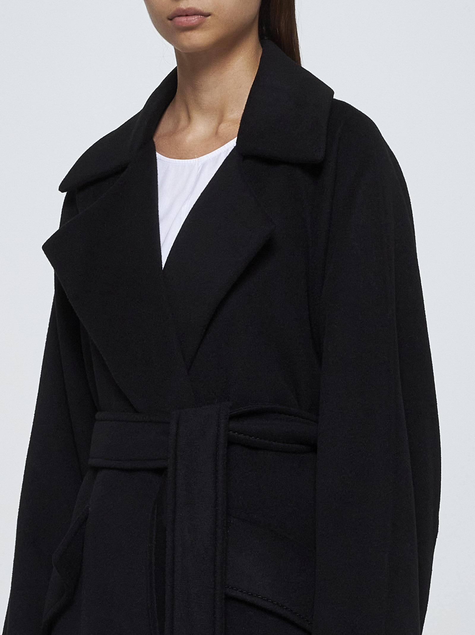 Shop Sportmax Orense Wool And Cashmere Coat In Black