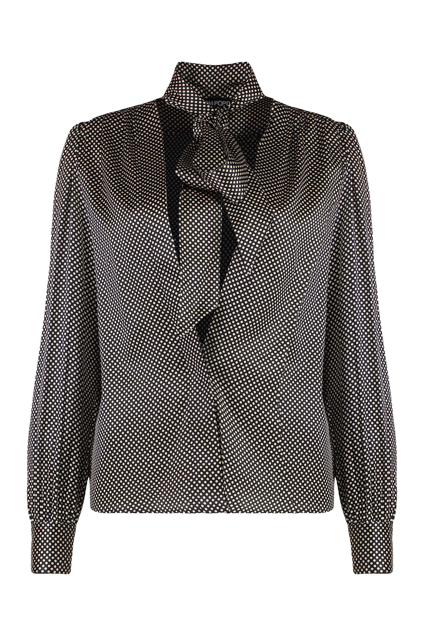 Polka-dot Silk Blouse
