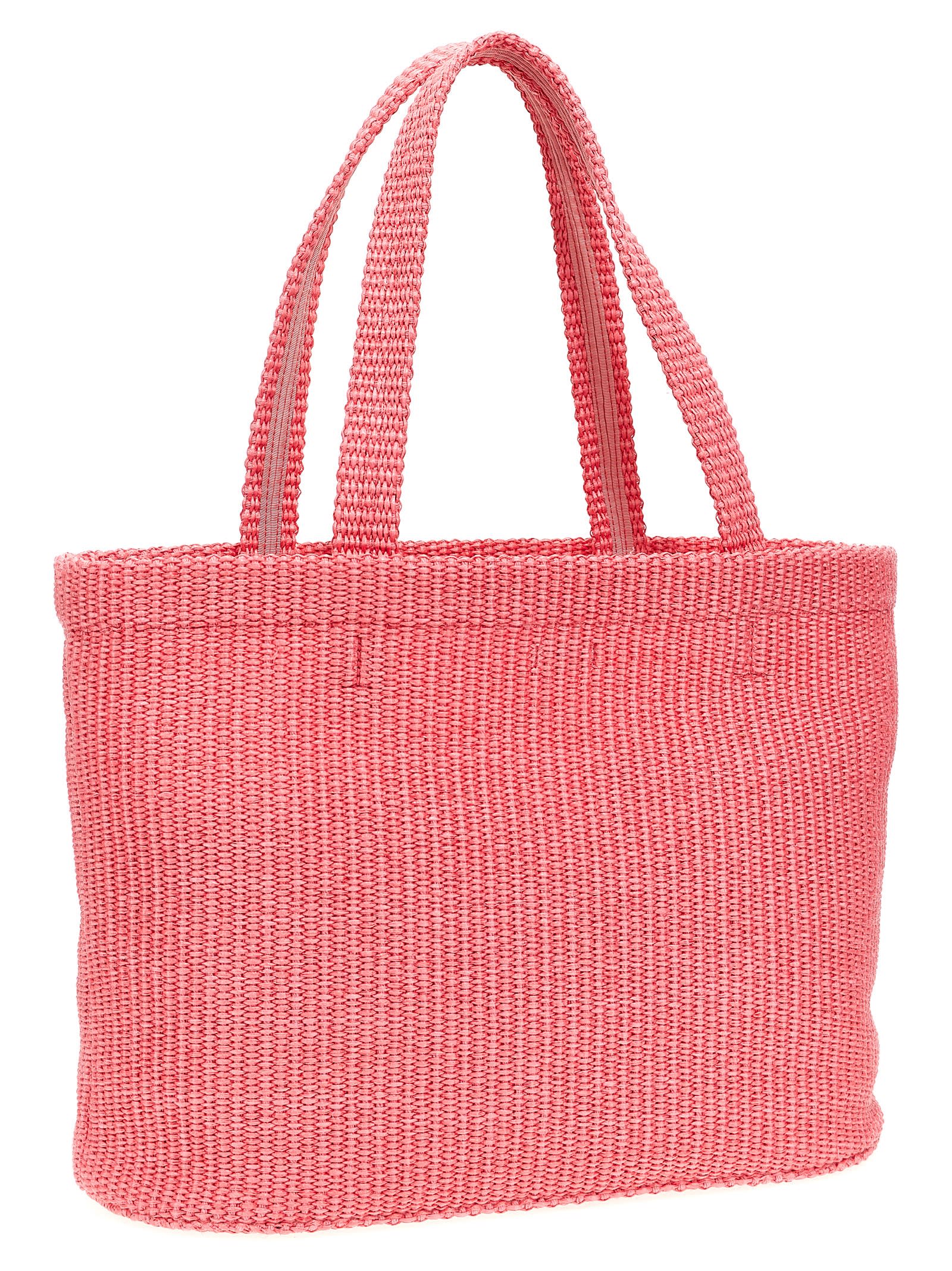 Shop Jimmy Choo Beach Tote E/w Shopping Bag In Pink