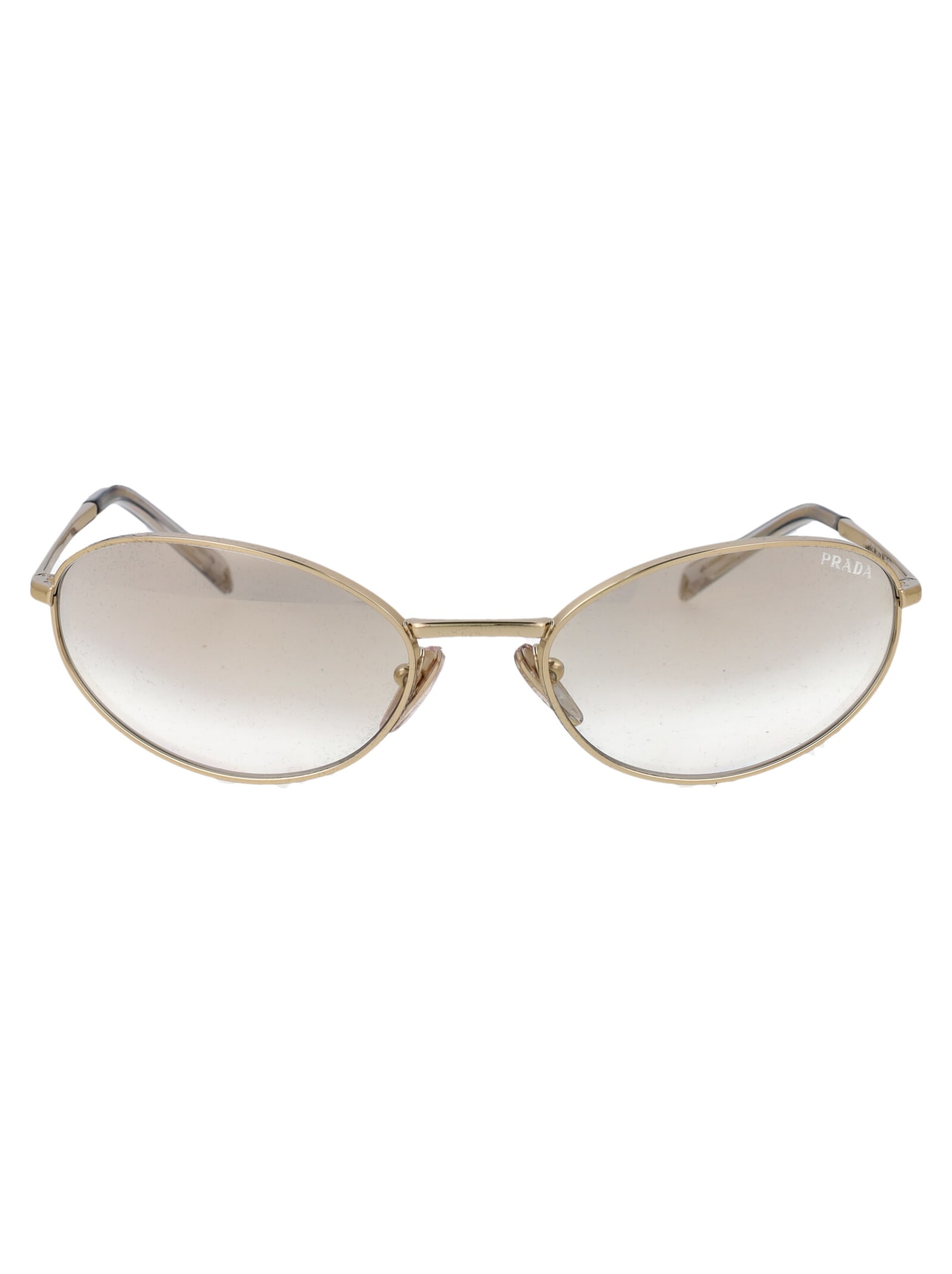 Shop Prada 0pr A59s Sunglasses In 14n7h1 Pale Gold