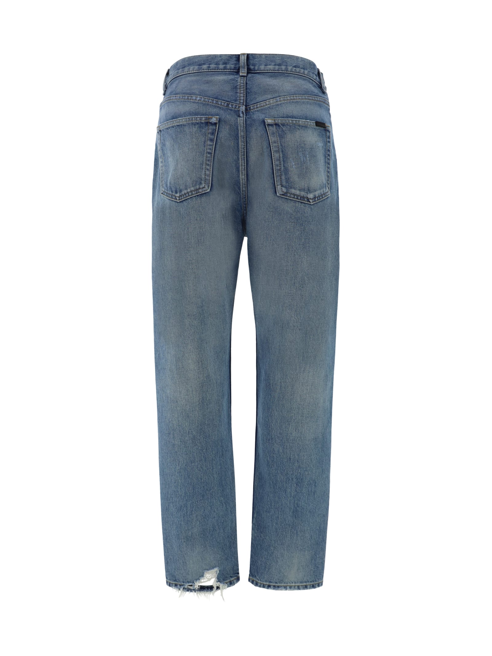 Shop Saint Laurent Vanessa Jeans In Charlotte Blue