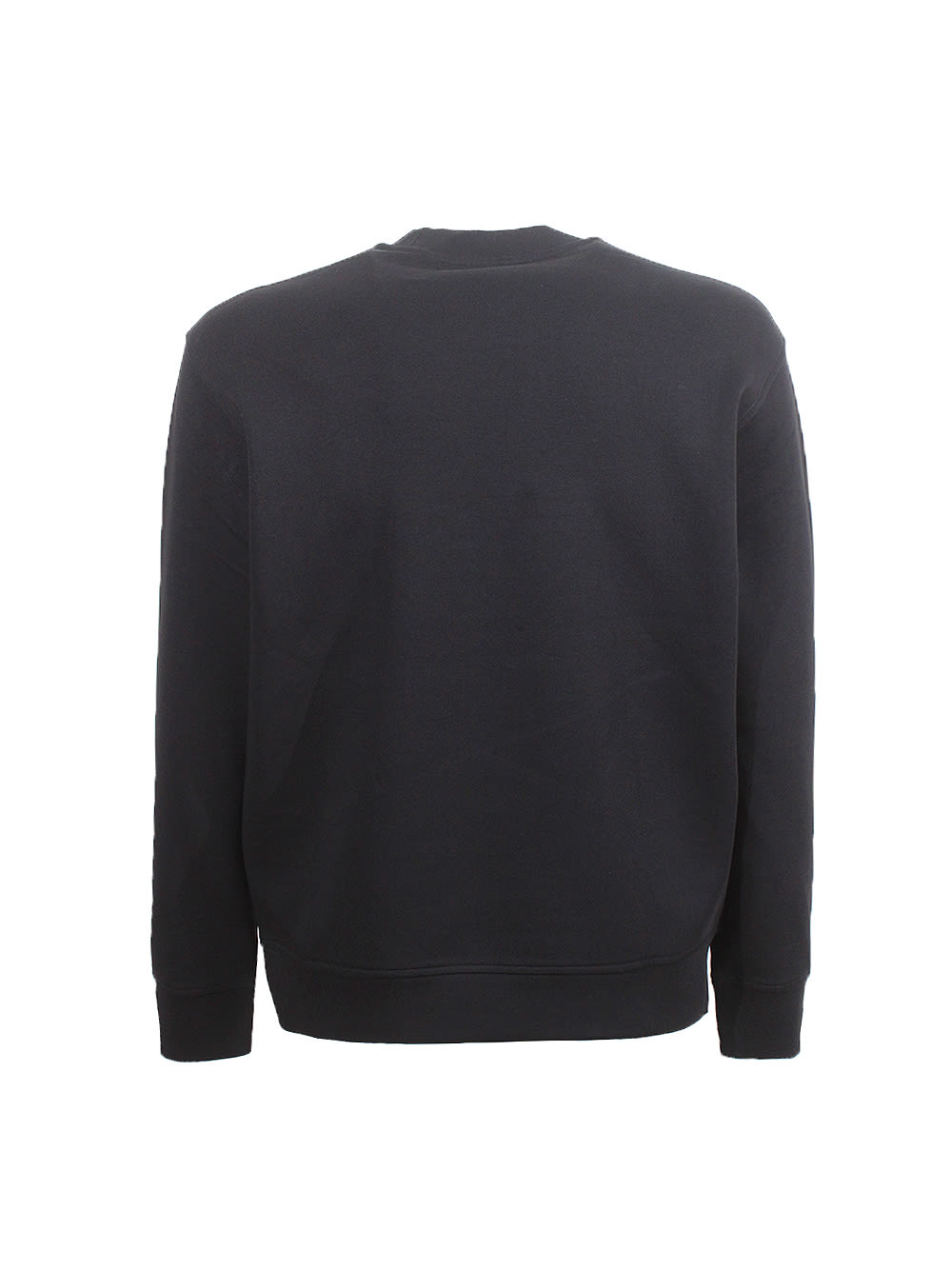 Shop Emporio Armani Crew Neck Sweatshirt In Black