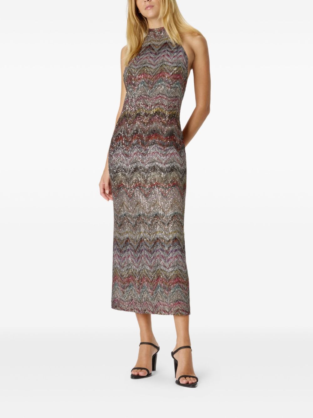 Missoni Midikleid Mit Neckholder In Multi