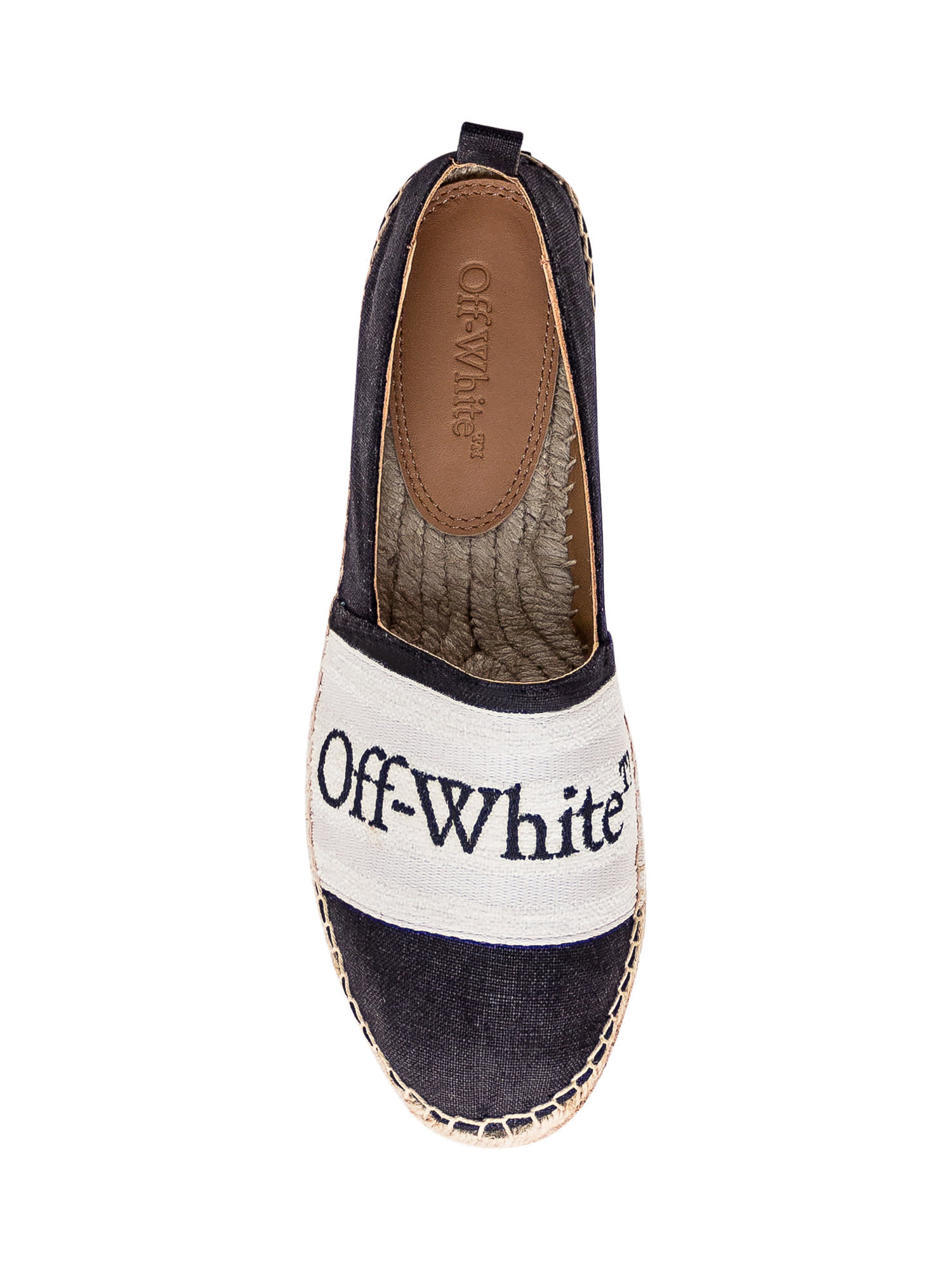 Shop Off-white Espadrillas With Logo Bookish In Black