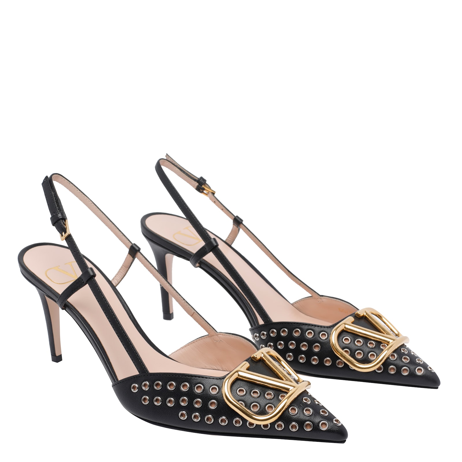 Valentino Vlogo Signature Slingback Decollete In Animal Print