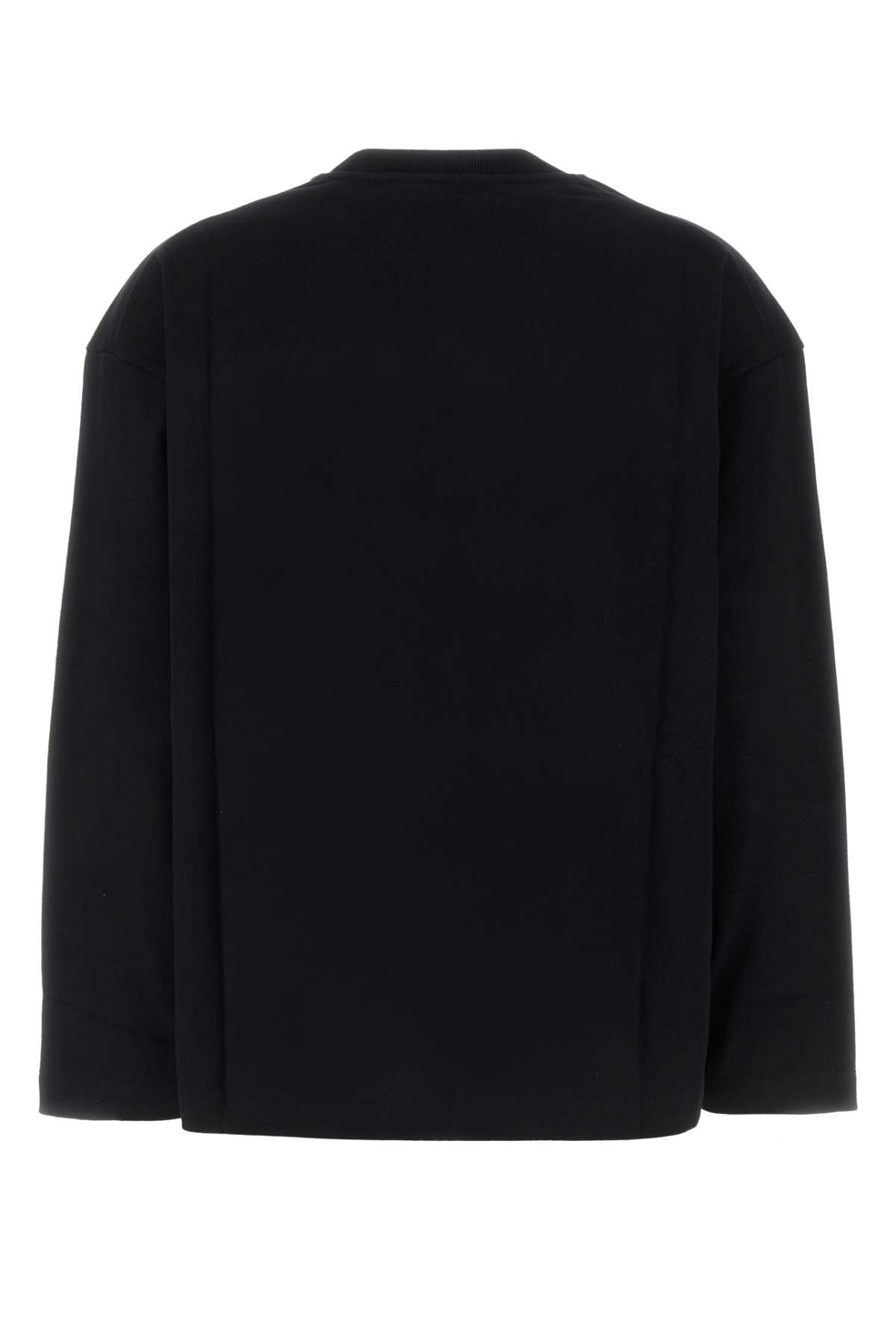 Shop Jil Sander Black Cotton T-shirt