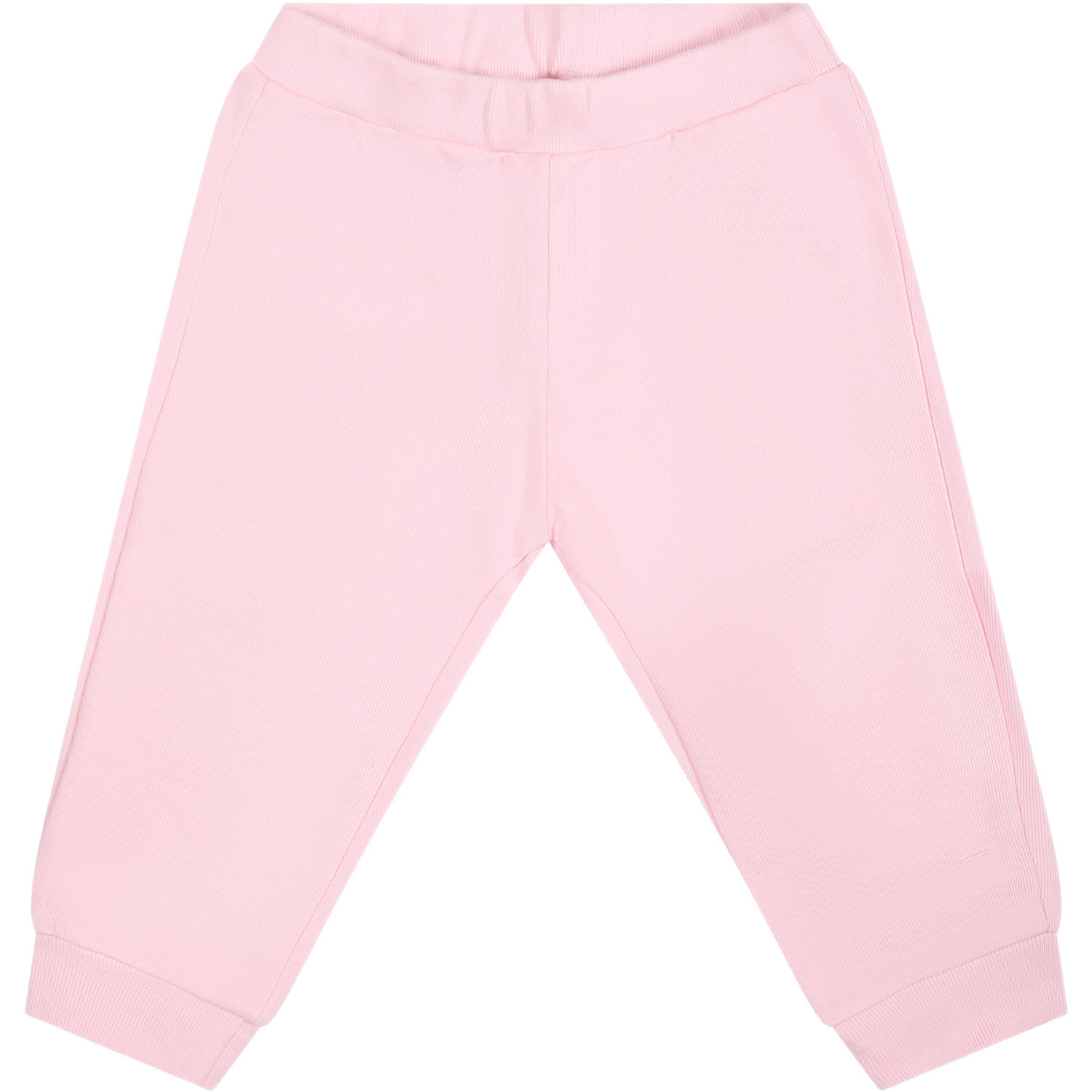 Fendi Pink Trousers For Baby Girl With Logo
