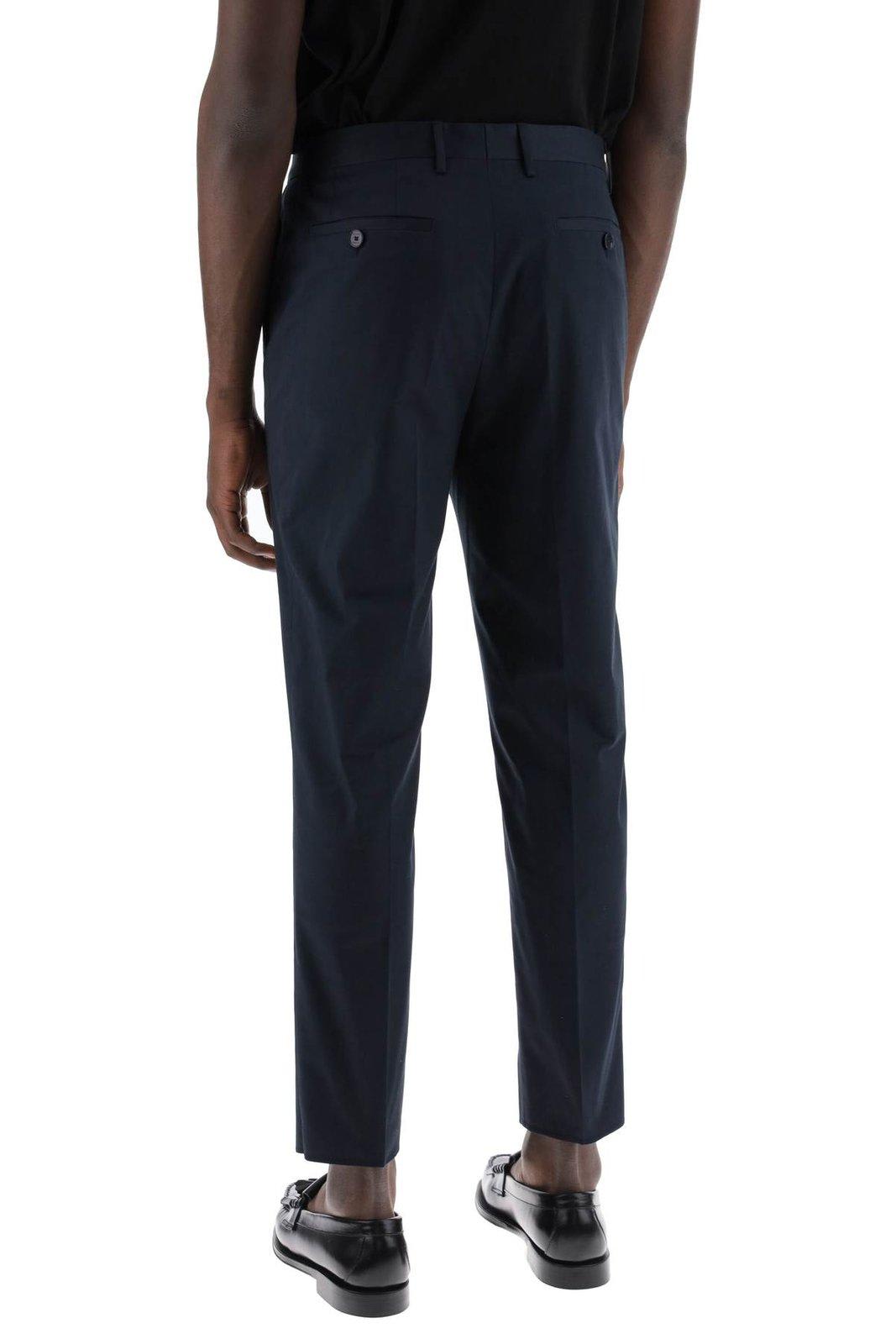 Shop Etro Tapered Stretched Chino Trousers