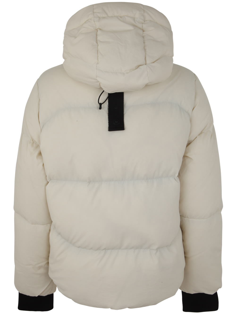 Shop Jg1 Padded Jacket With Hood In Pearl