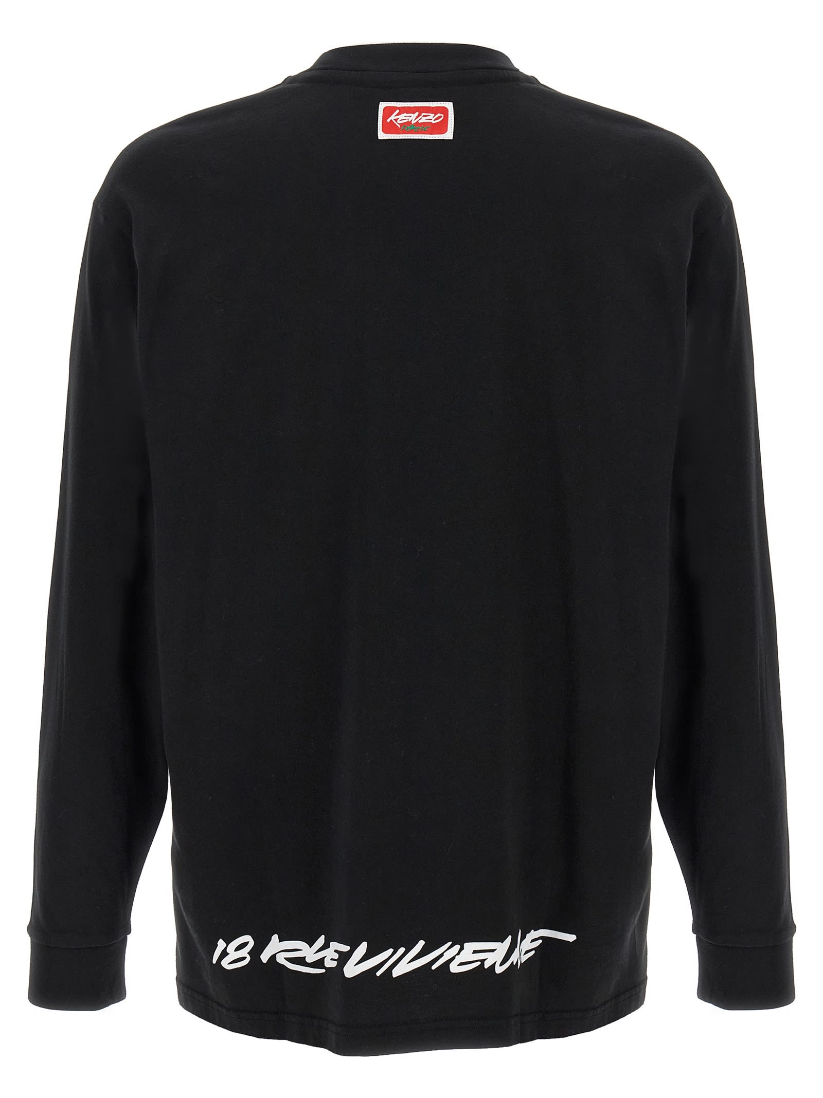 Kenzo Futura 2000 Long-sleeved T-shirt In Black