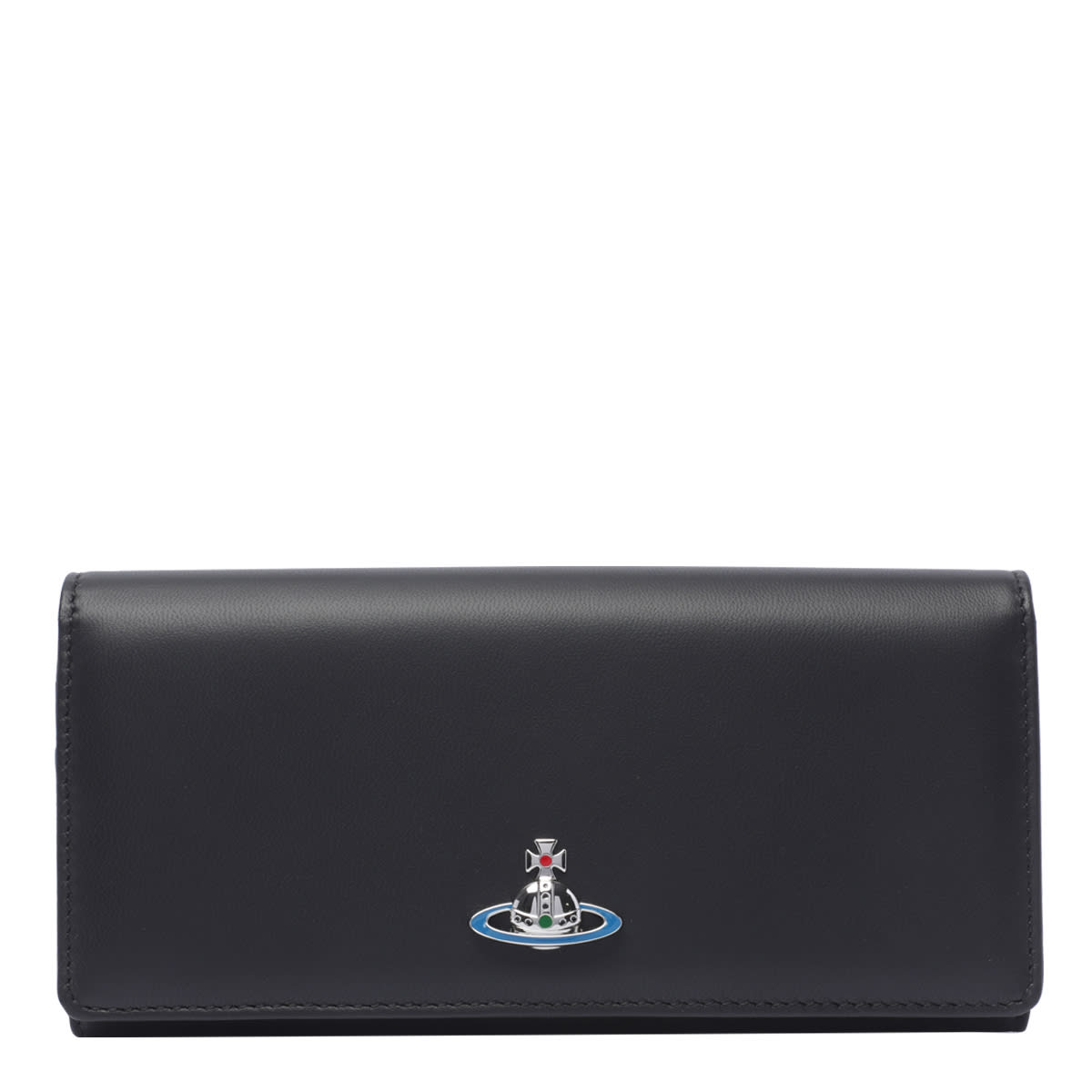 Shop Vivienne Westwood Logo Wallet In Black