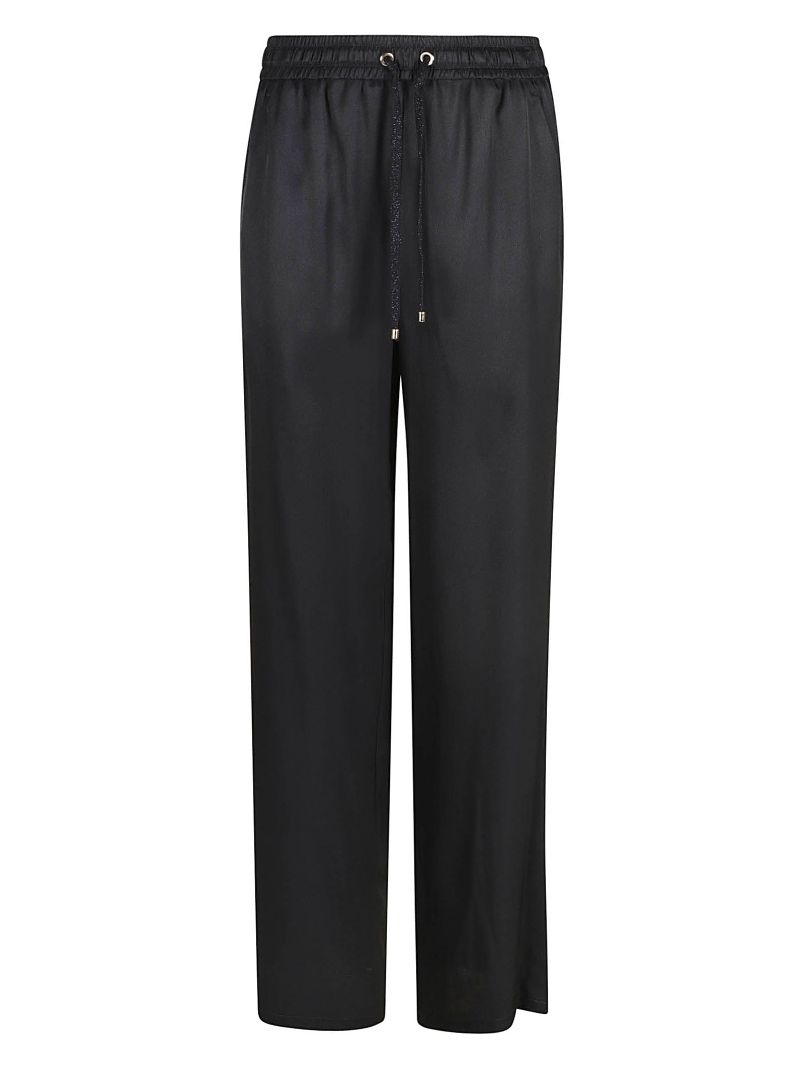 Lorena Antoniazzi Laced Trousers In Blue