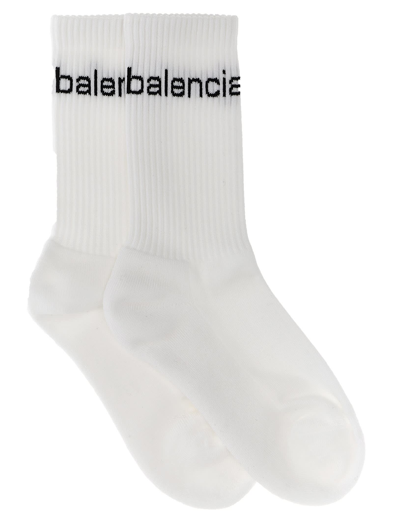 Balenciaga .com Socks In White