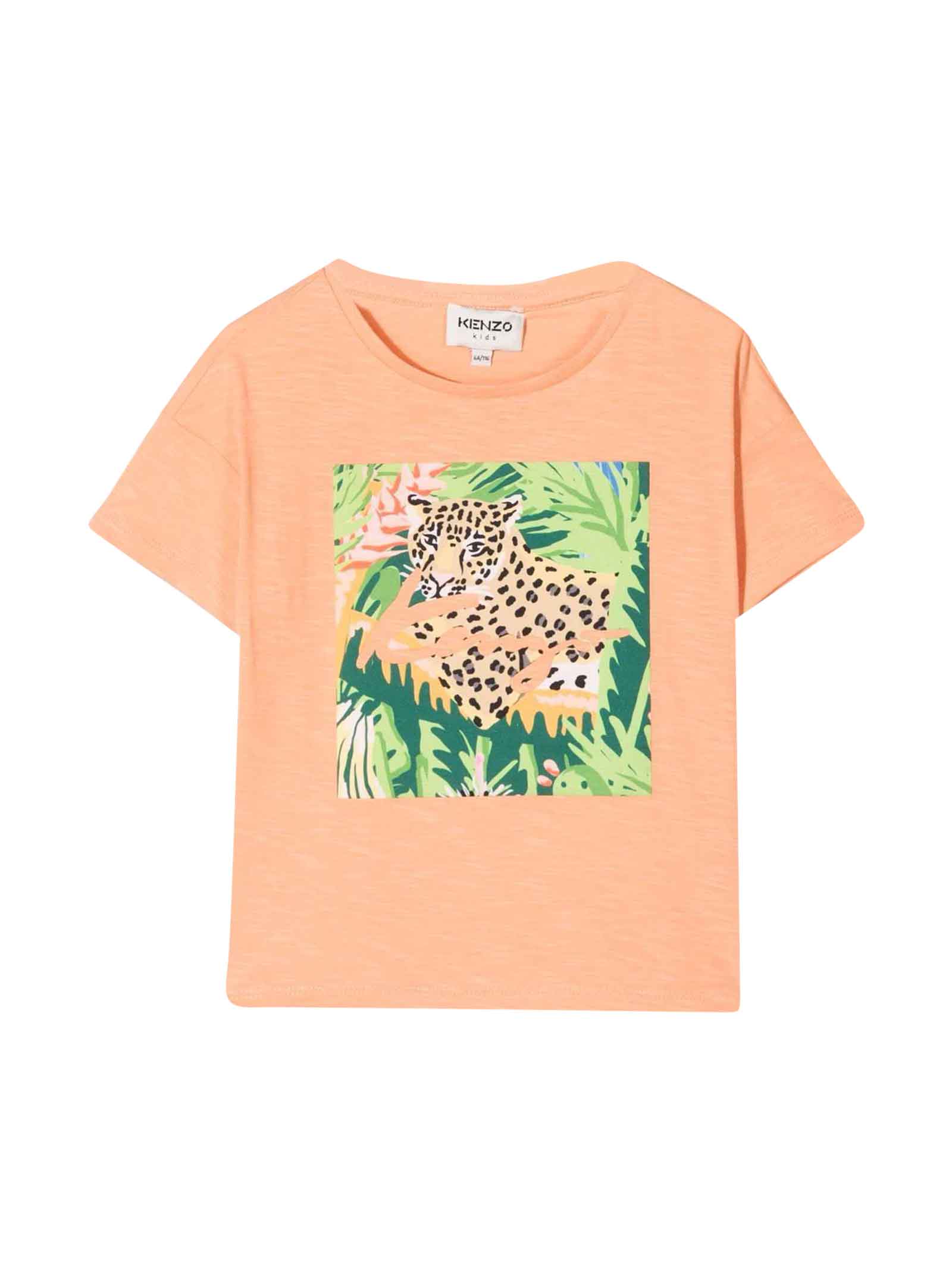 Kenzo Kids Pink T-shirt With Print