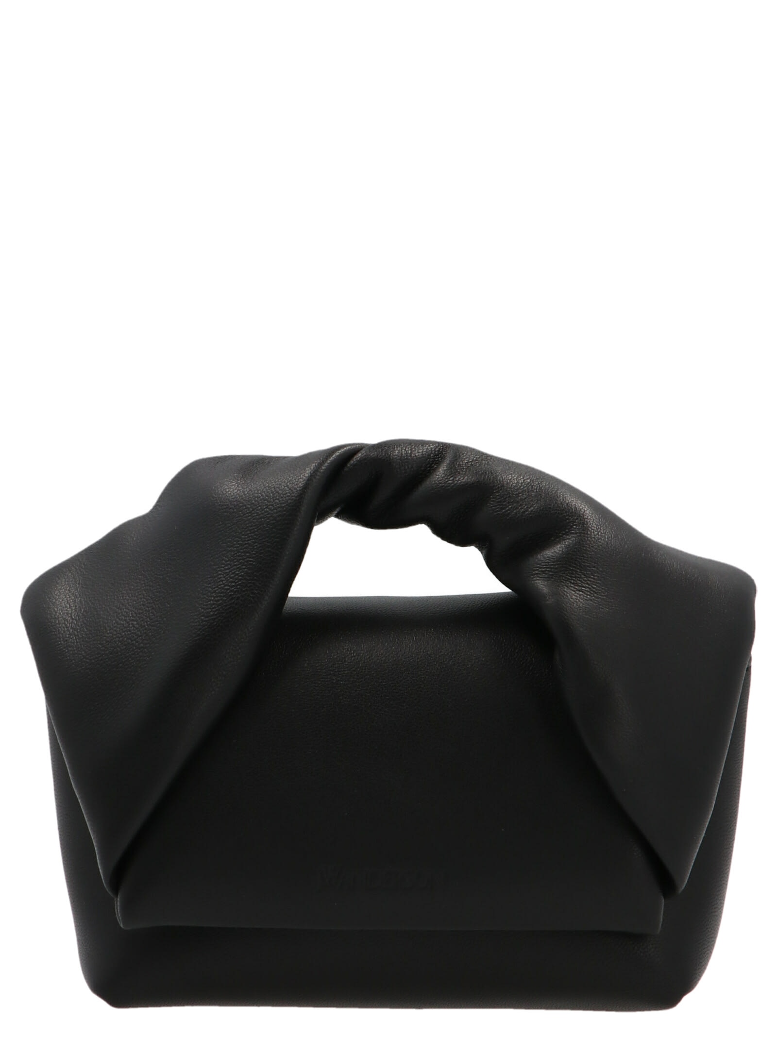 Nano Twister metallic leather shoulder bag