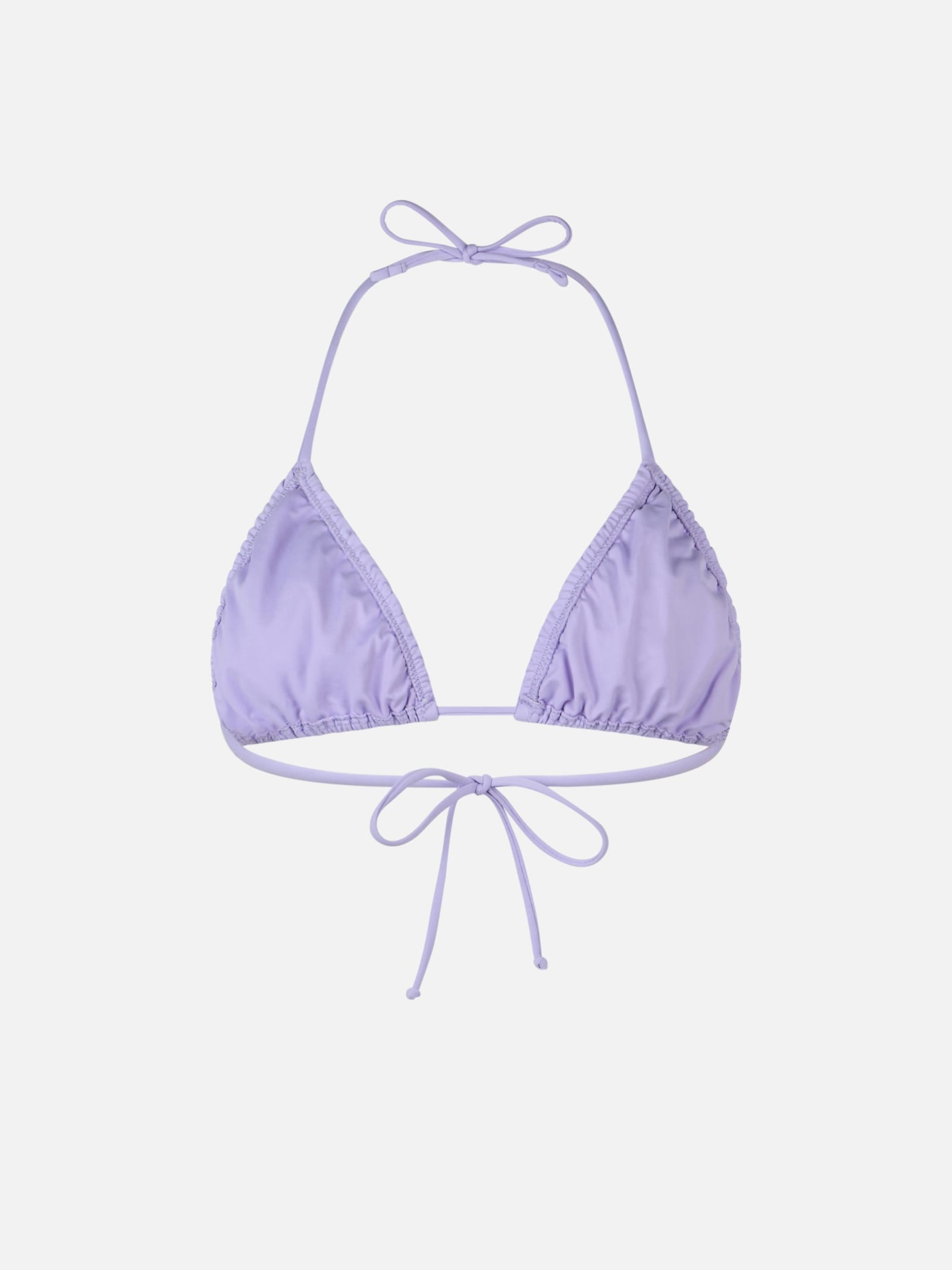 Mc2 Saint Barth Woman Lilac Classic Triangle Top Swimsuit Nilly In Pink