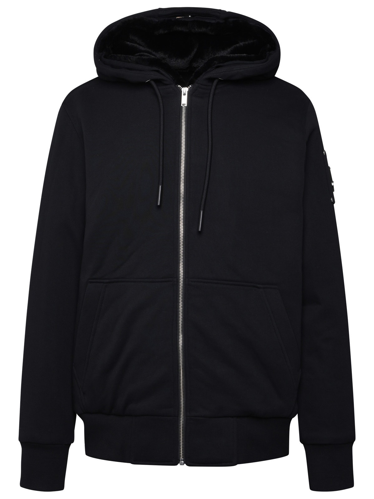 MOOSE KNUCKLES CLASSIC BUNNY 3 JACKET IN BLACK COTTON BLEND