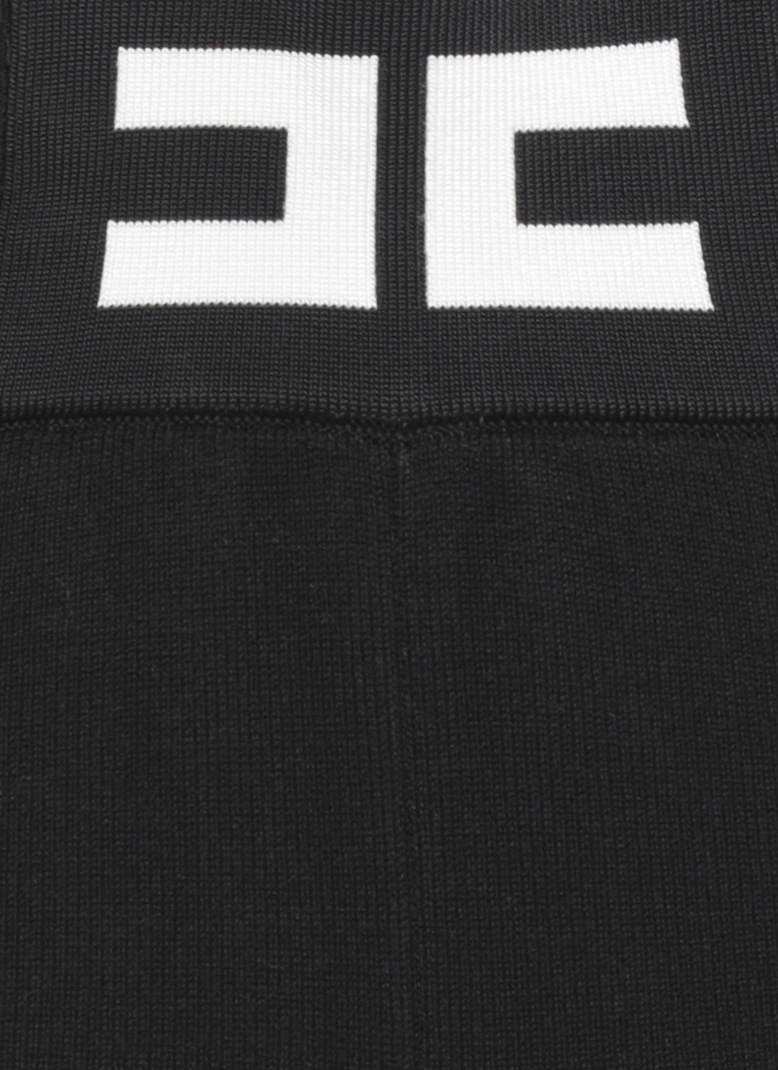 Elisabetta Franchi Logoed Palazzo Pants In Black