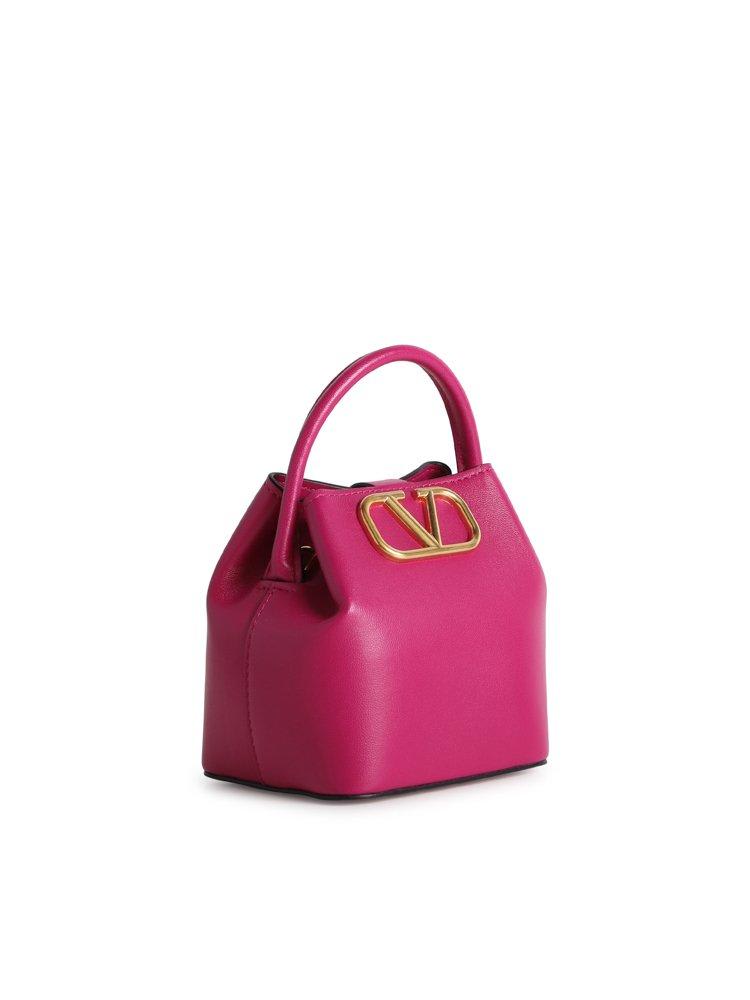 Shop Valentino Garavani VLogo Signature Mini Bucket Bag