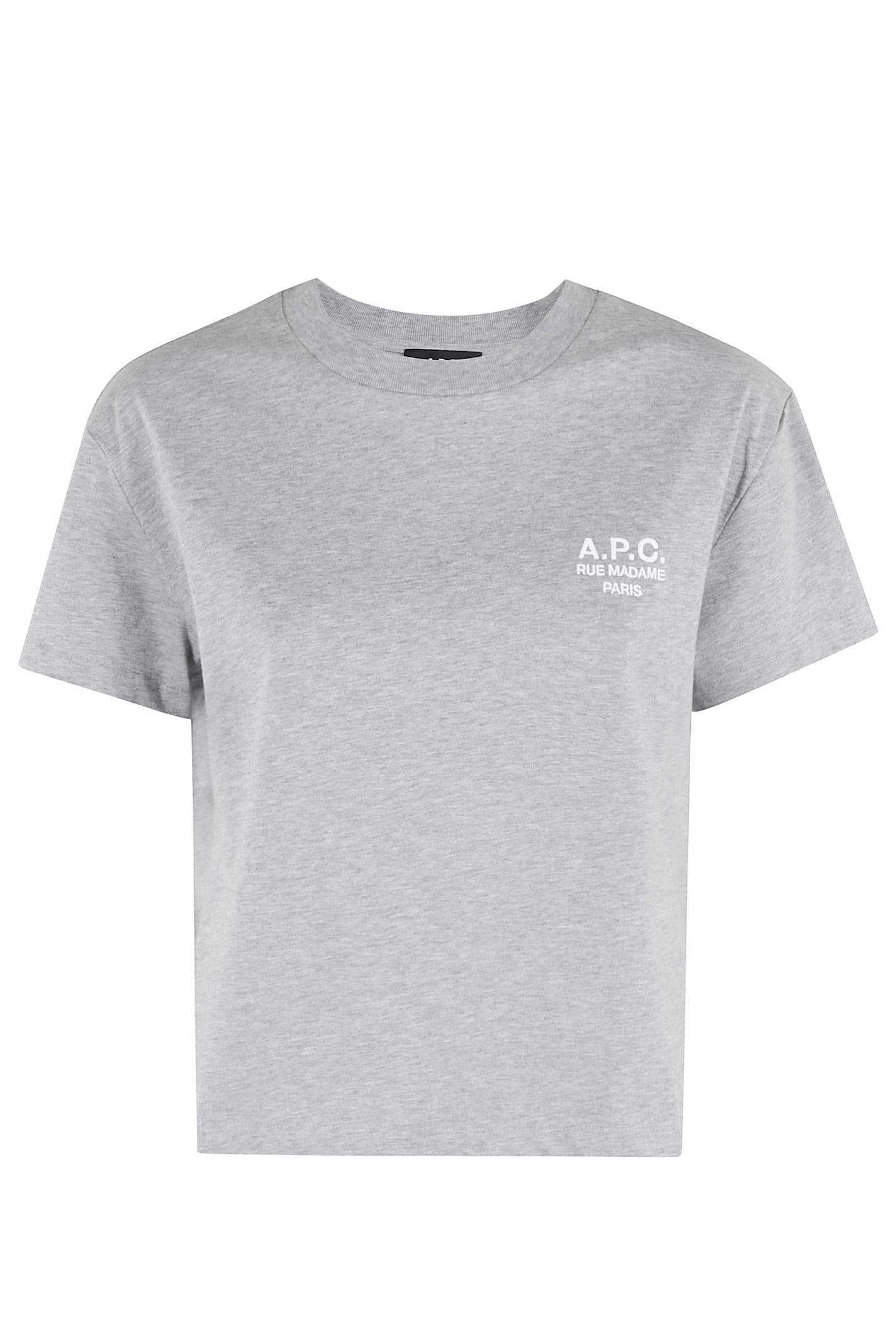 Shop Apc T Shirt Boxy Rue Madame In Tpa Heathered Grey White